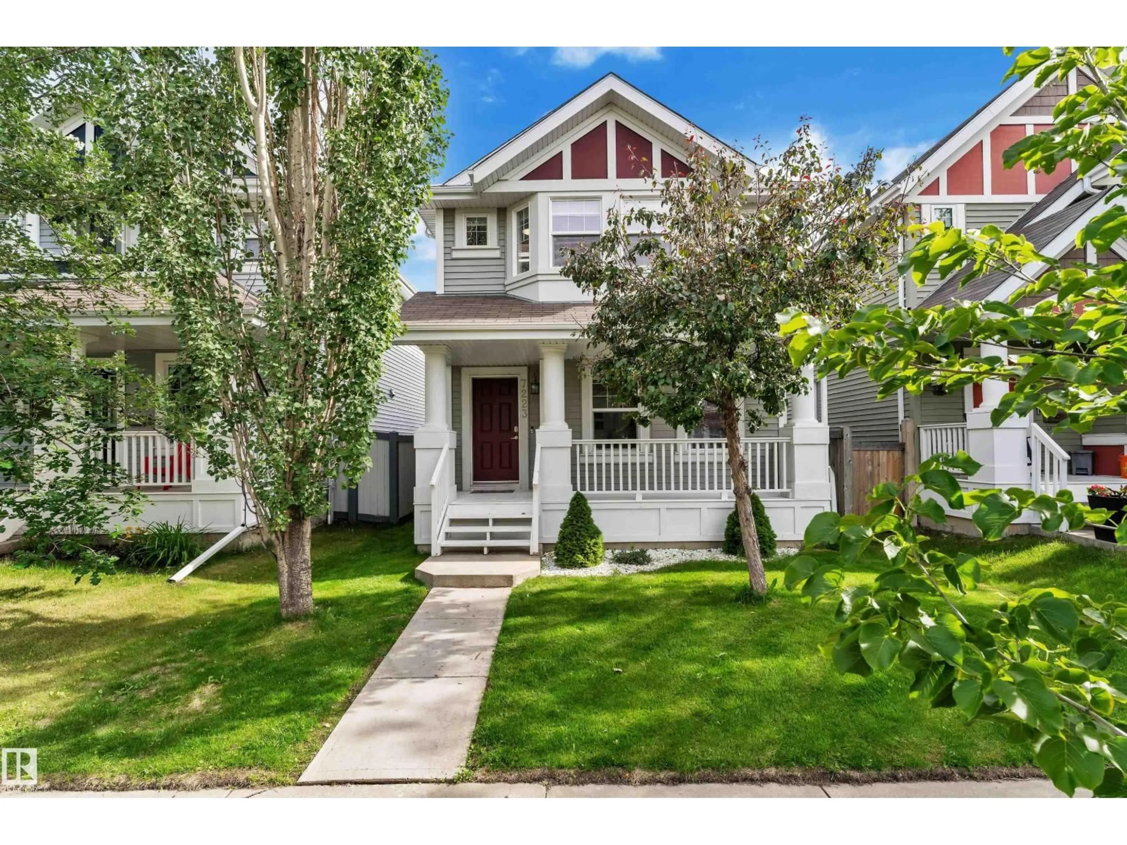 Home with vinyl exterior material, street for 7223 19A AV, Edmonton Alberta T6X0K3