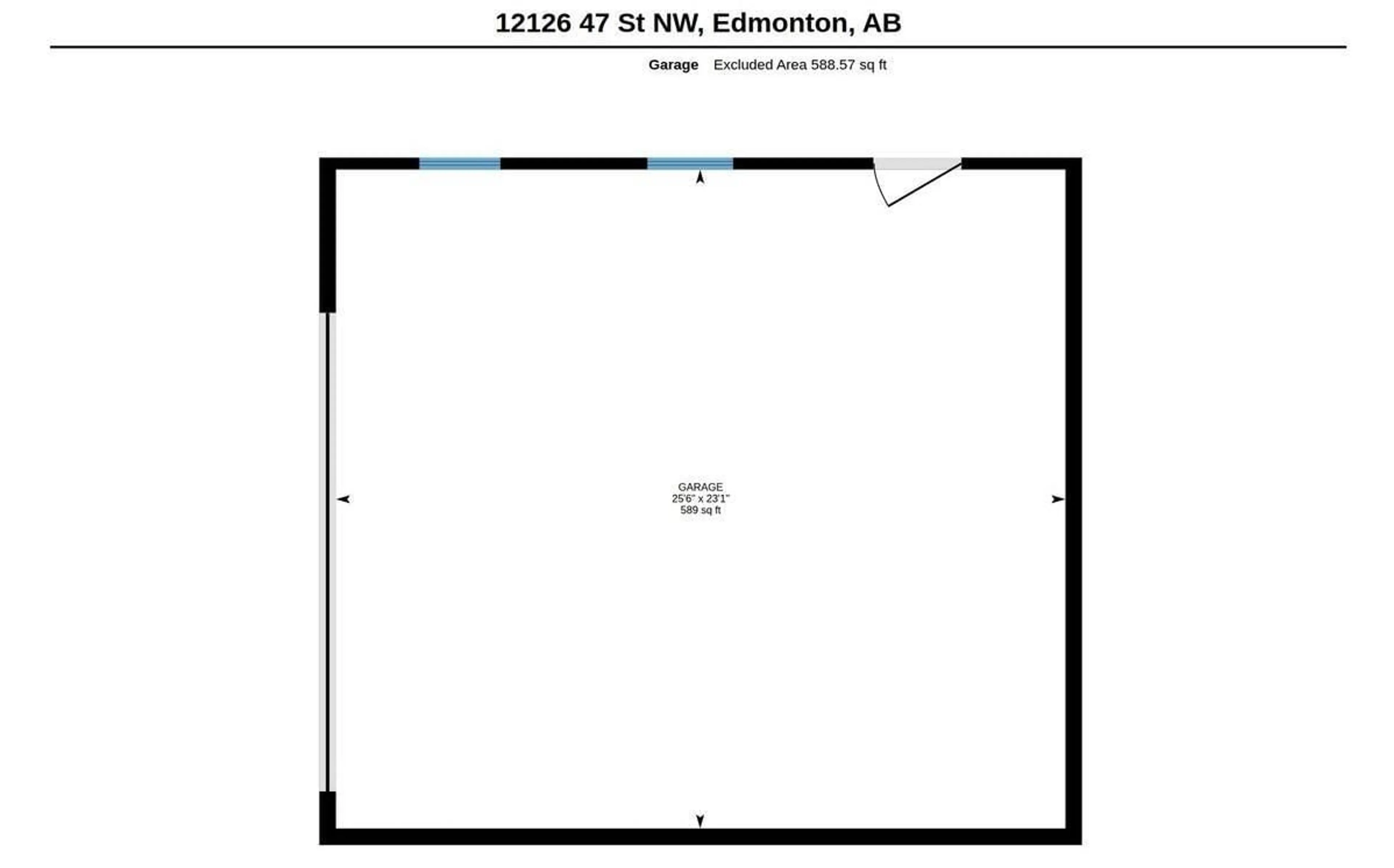 Floor plan for 12126 47 ST, Edmonton Alberta T5W2X5