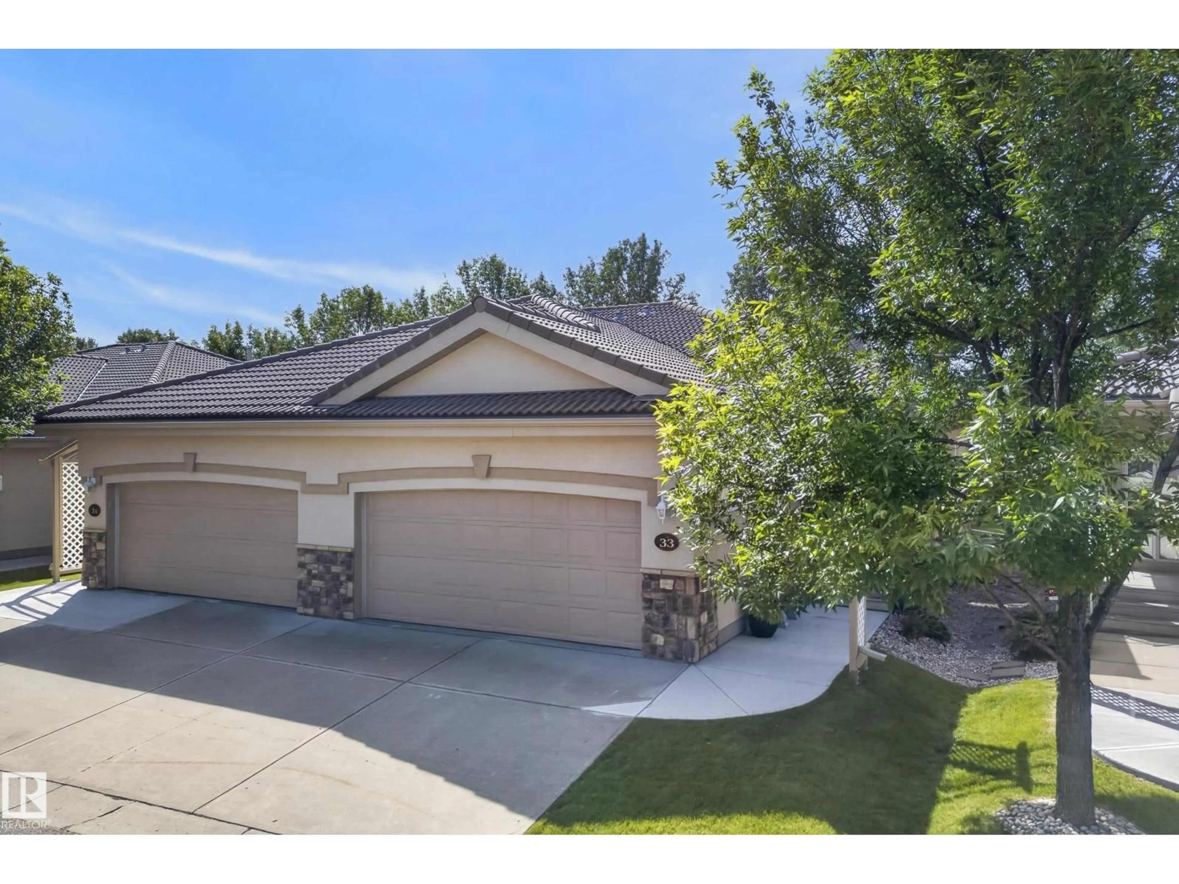 A pic from outside/outdoor area/front of a property/back of a property/a pic from drone, unknown for #33 - 13808 155 AV NW, Edmonton Alberta T6V1T8