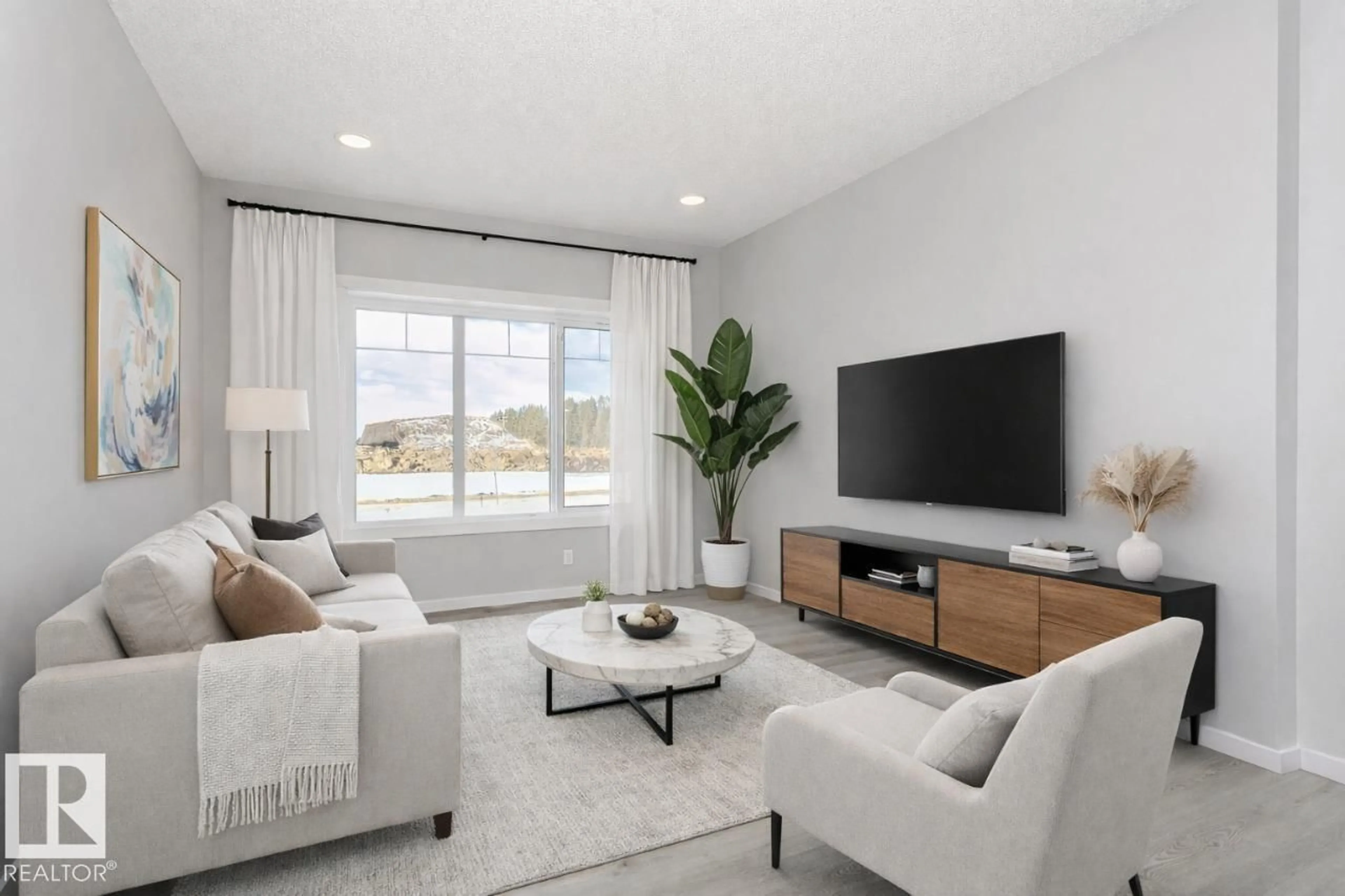 Living room with furniture, unknown for 344 HAWTHORN WY, Leduc Alberta T4X0L1
