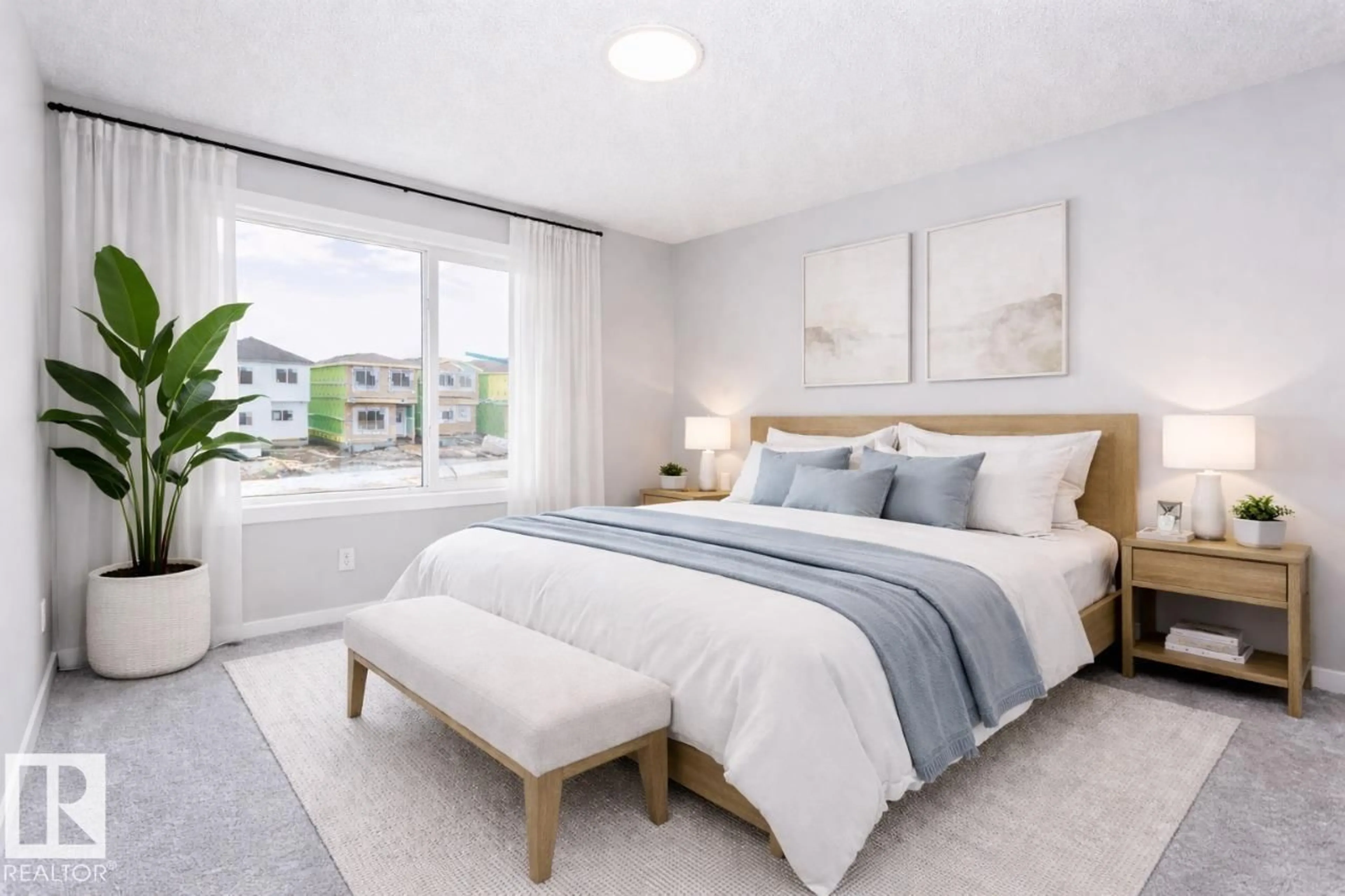 Bedroom with bed, unknown for 344 HAWTHORN WY, Leduc Alberta T4X0L1