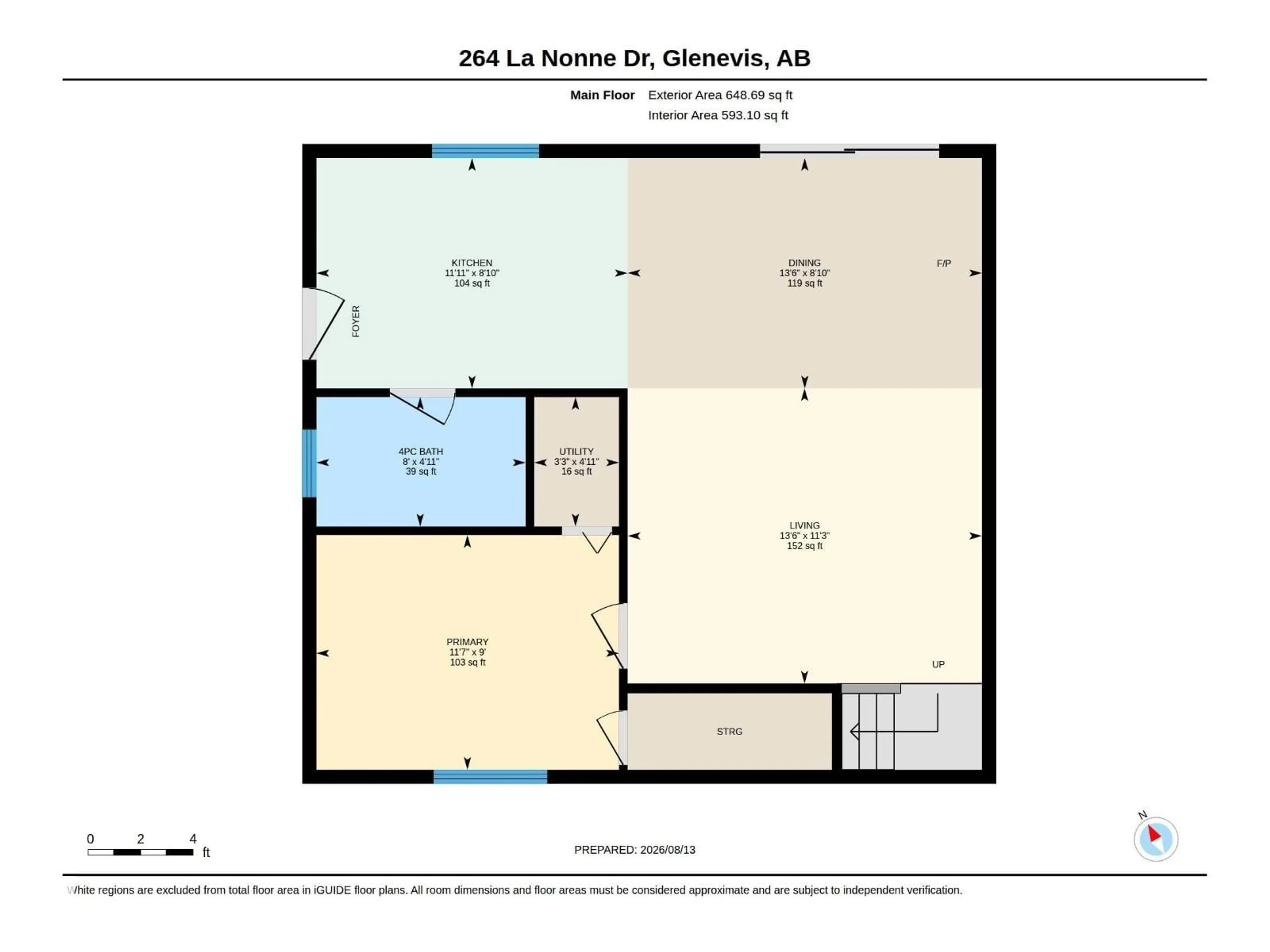Floor plan for 264 BEACH AV, Rural Barrhead County Alberta T0E1V0