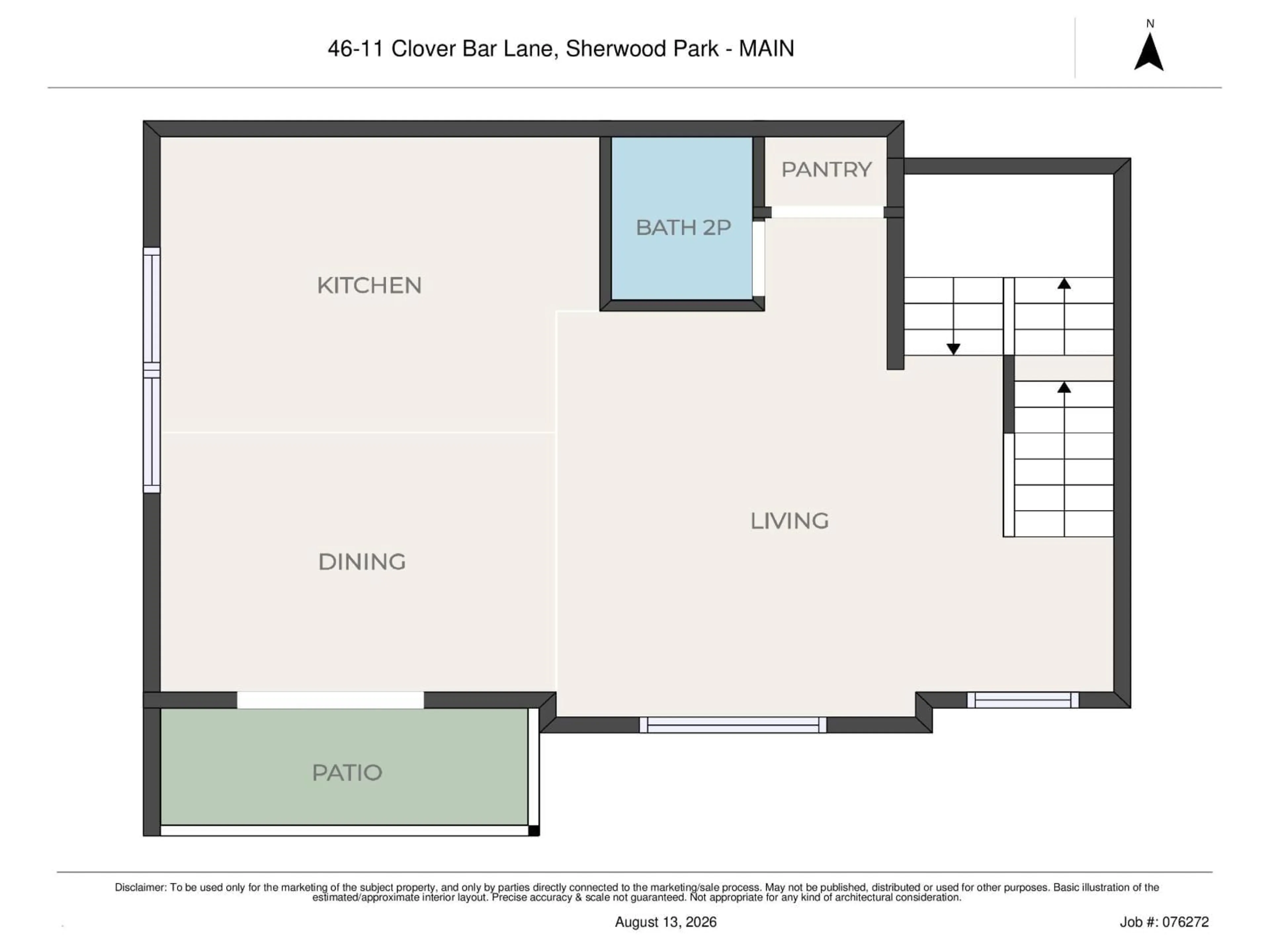 Floor plan for 11 - 46 CLOVER BAR LN, Sherwood Park Alberta T8H0C4
