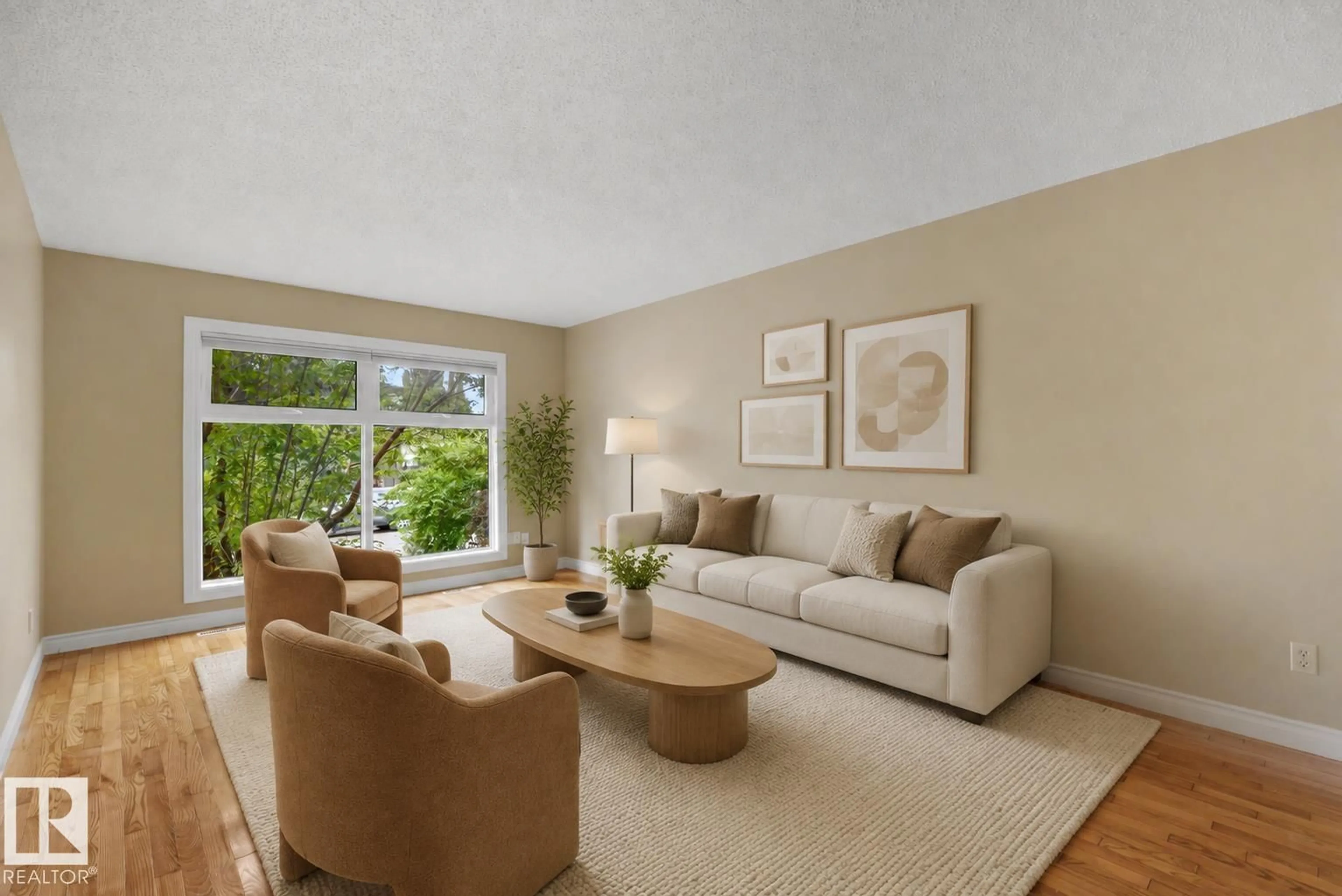 Living room with furniture, unknown for NW - 4139 122 ST, Edmonton Alberta T6J1Z1