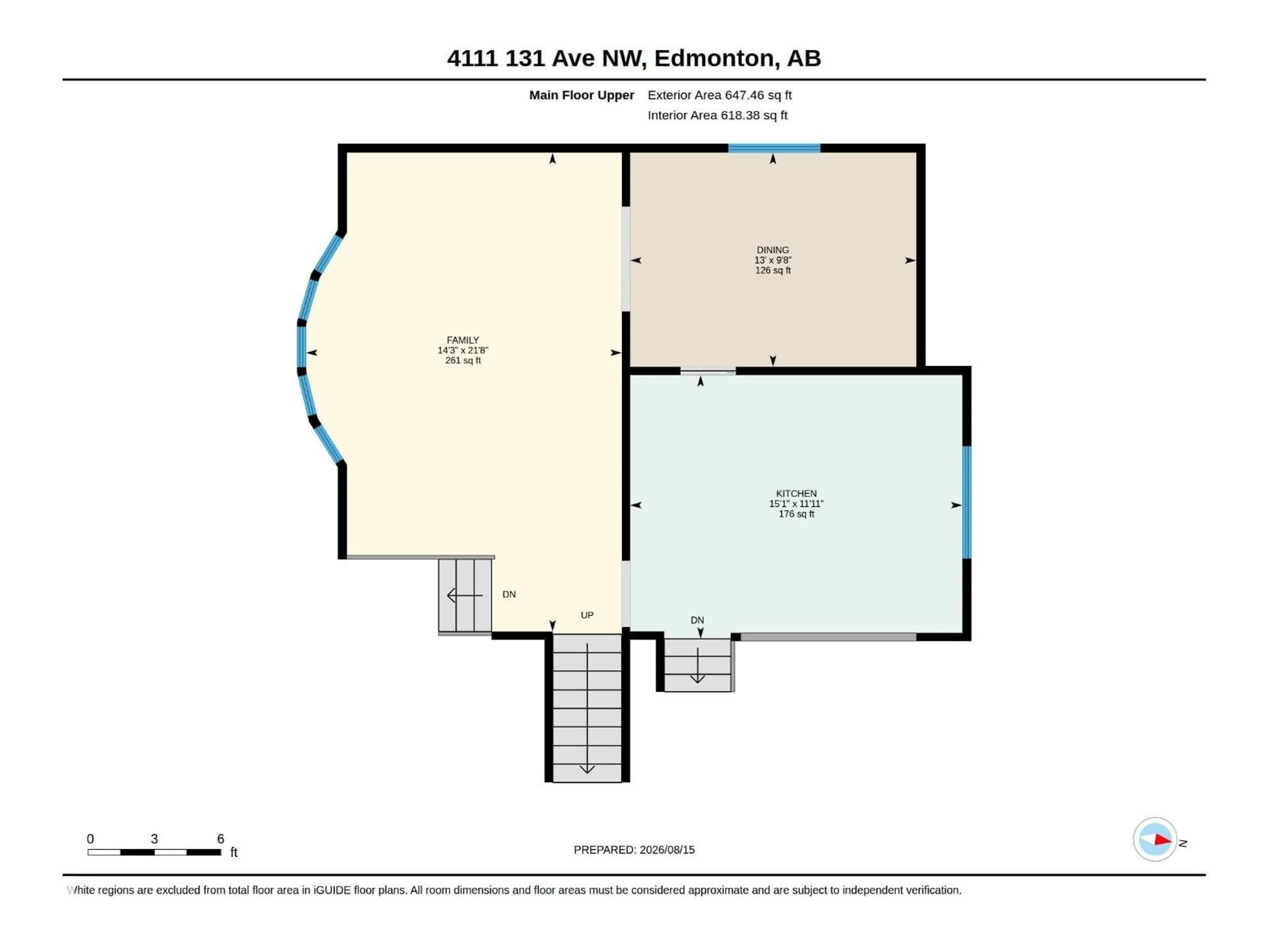 Floor plan for NW - 4111 131 AV, Edmonton Alberta T5A2S6
