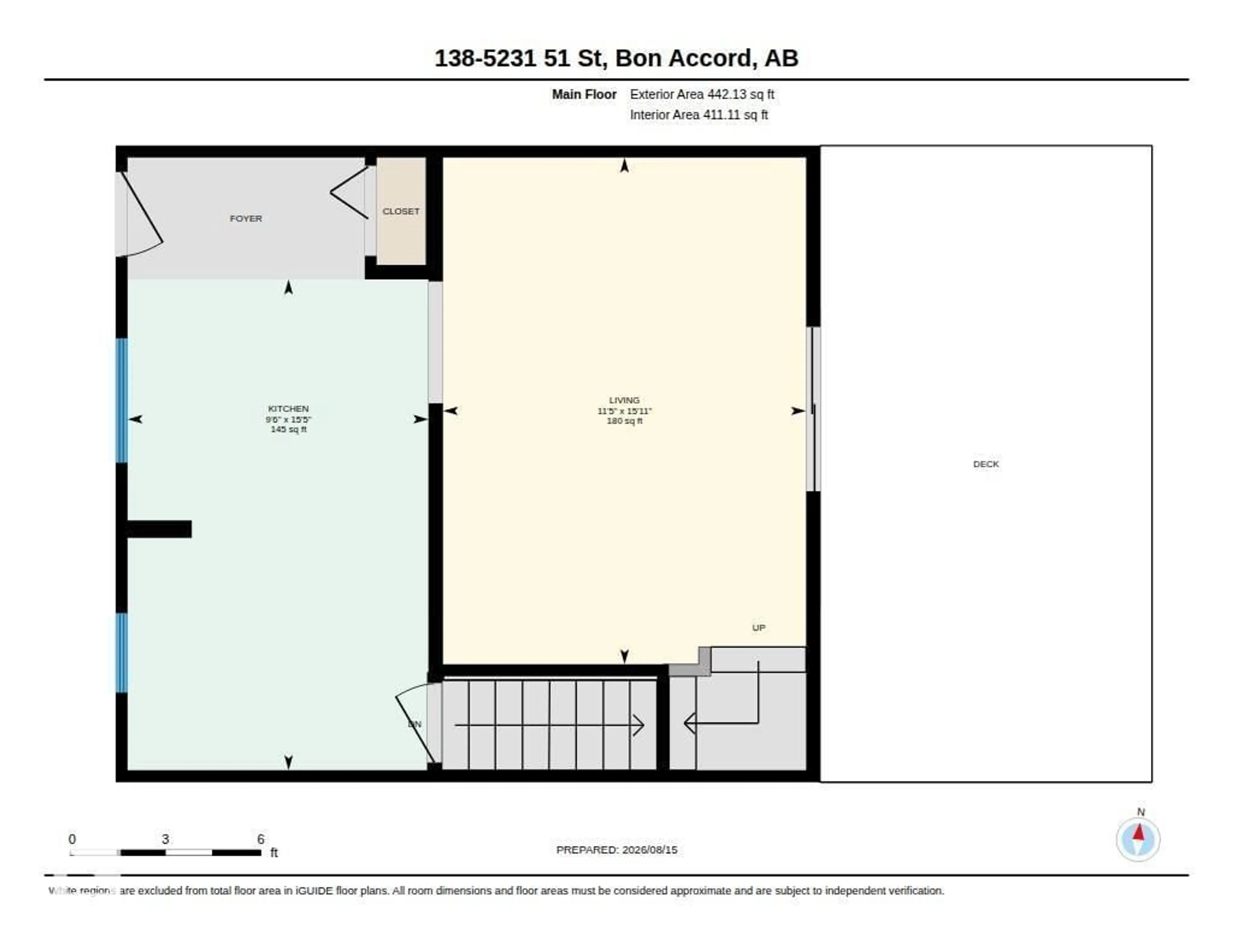 Floor plan for 138 5231 51 ST, Bon Accord Alberta T0A0K0