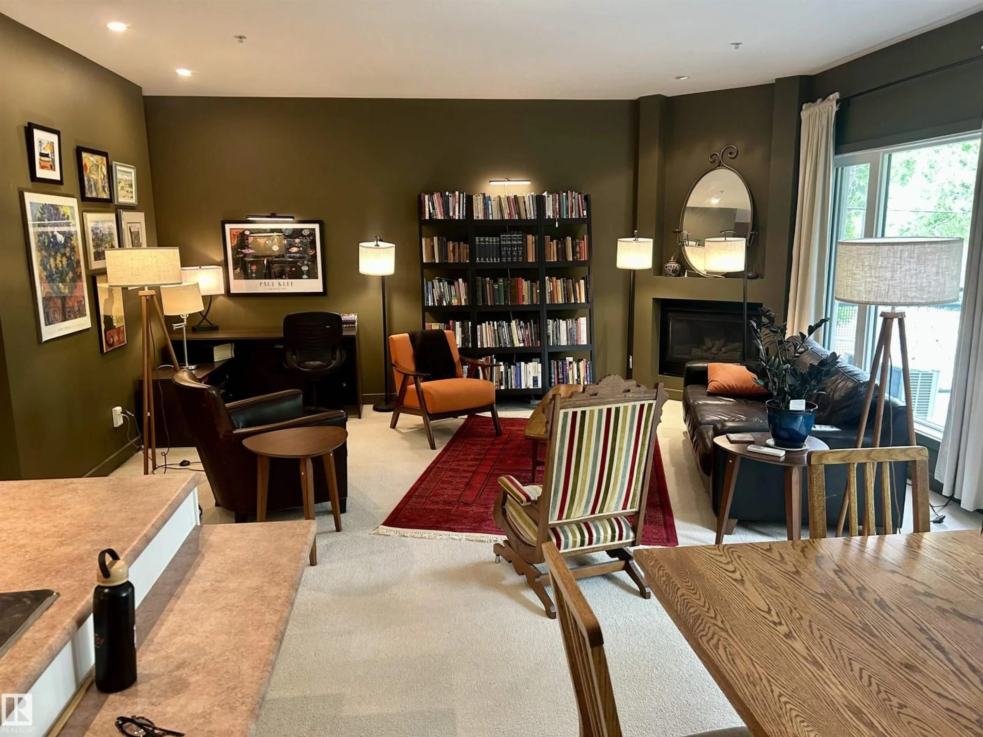 Living room with furniture, unknown for 206 - 11415 100 AV, Edmonton Alberta T5K0J5