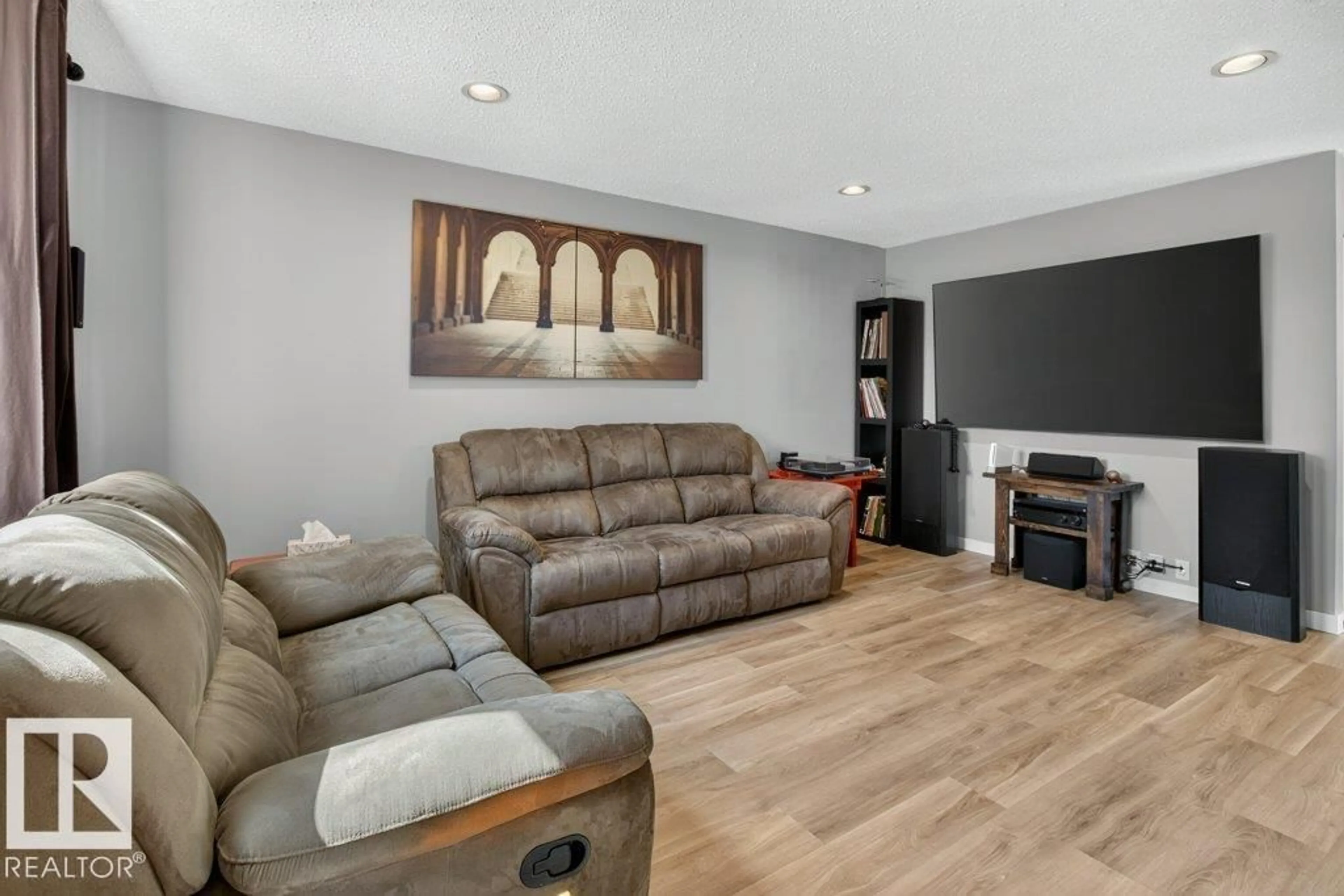 Living room with furniture, unknown for 4624 36 AV, Edmonton Alberta T6L3S3