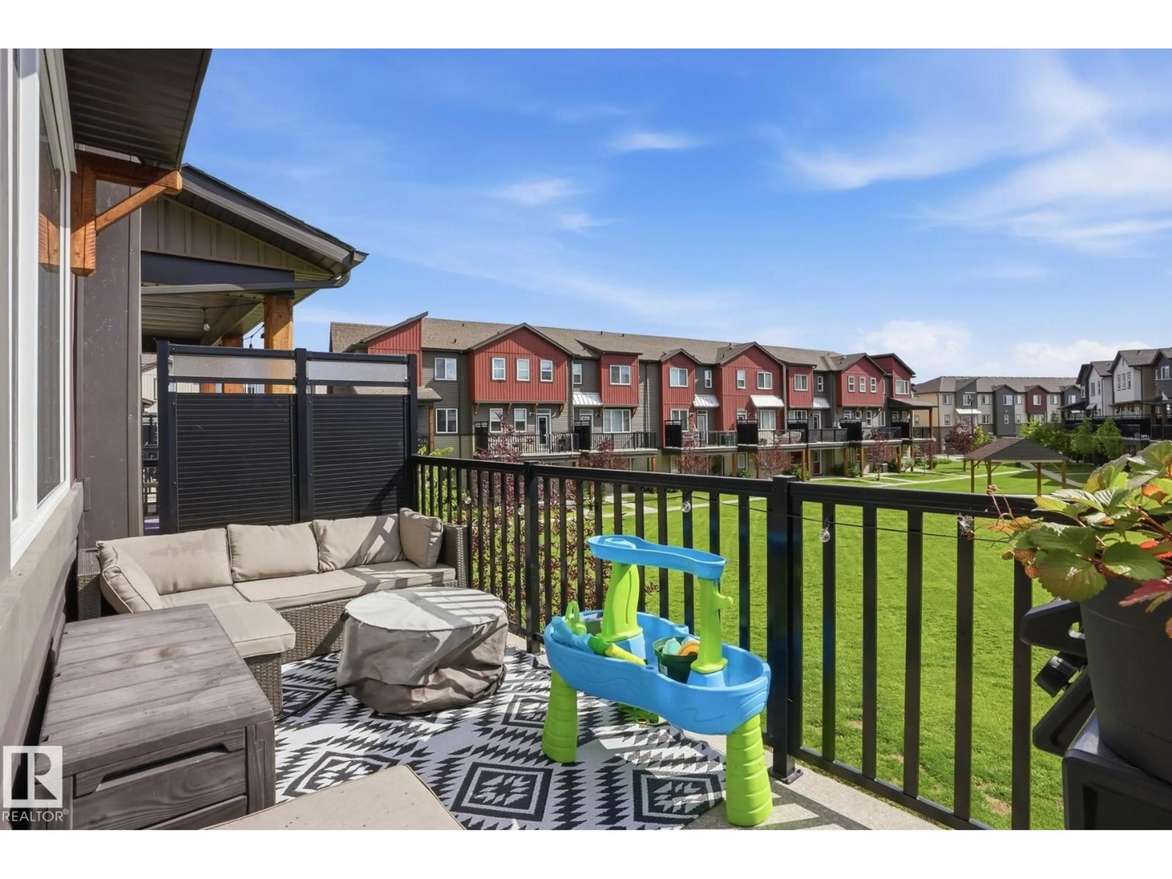 Patio, water/lake/river/ocean view for NW - 73 69 ST, Edmonton Alberta T5Z0R1