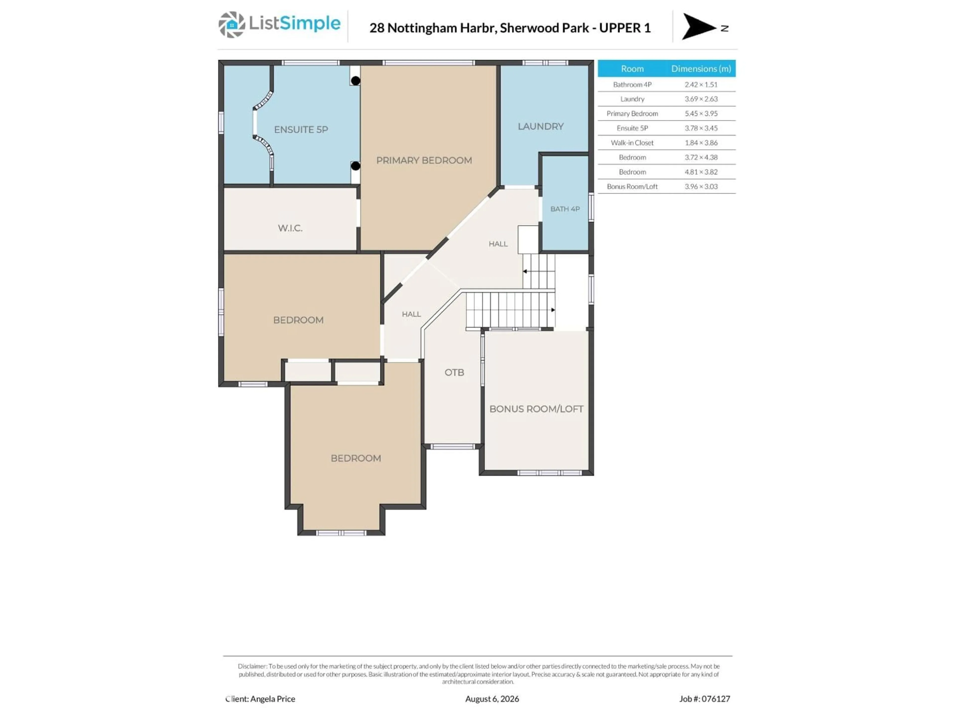 Floor plan for HB - 28 NOTTINGHAM, Sherwood Park Alberta T8A5Z8