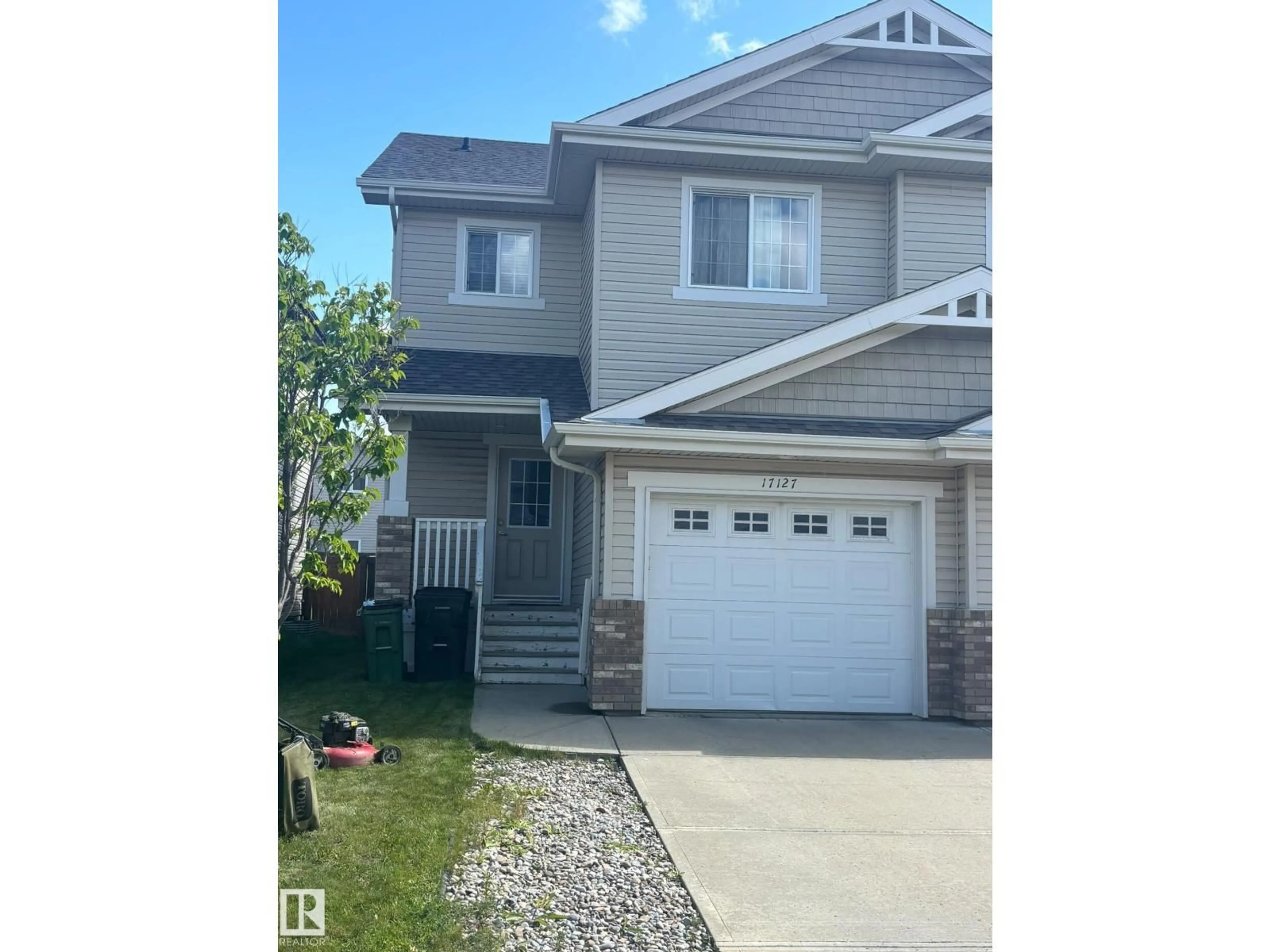 Home with vinyl exterior material, street for 17127 126 ST, Edmonton Alberta T5X0E6