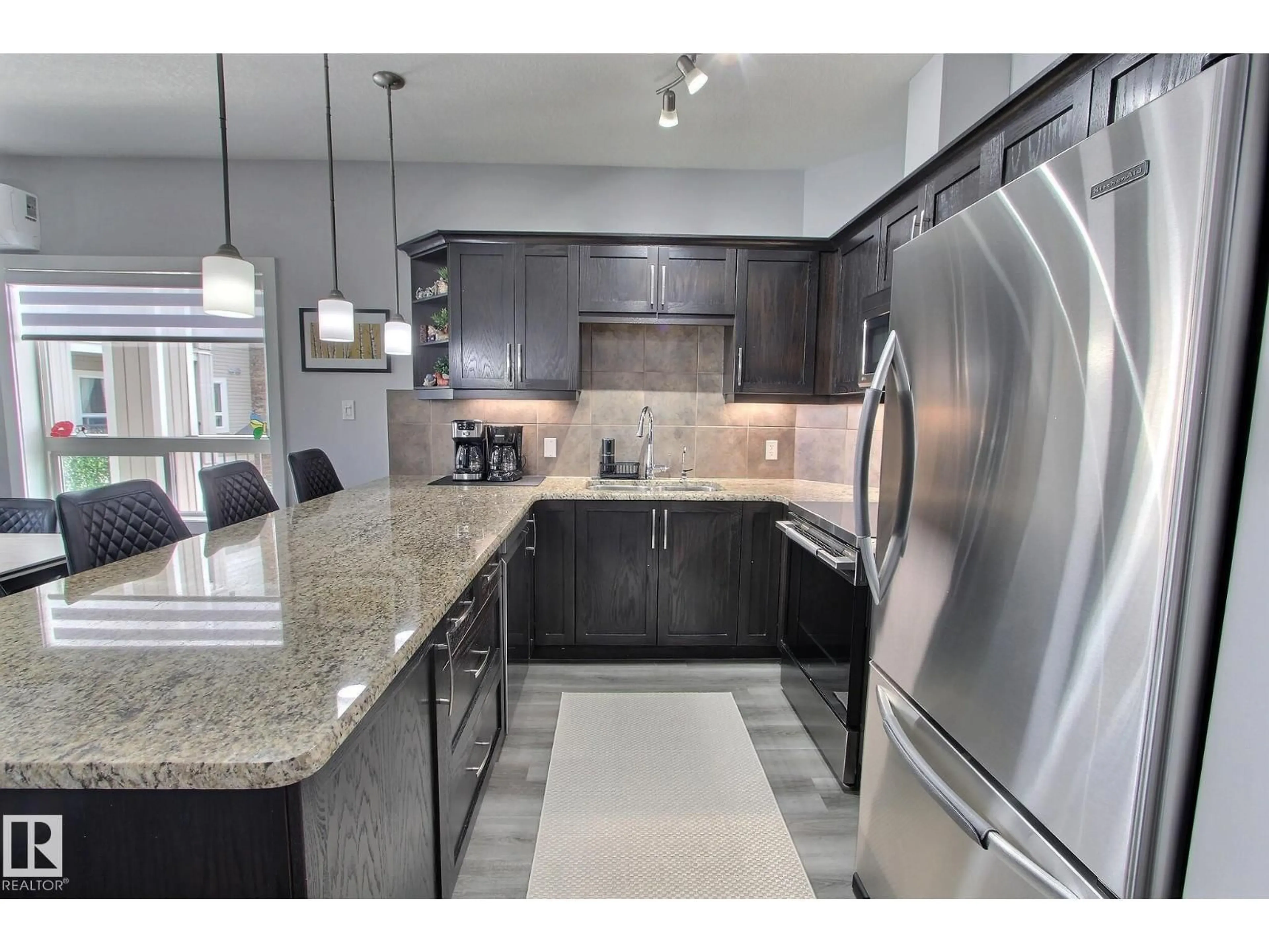 Open concept kitchen, ceramic/tile floor for 3207 - 7347 SOUTH TERWILLEGAR DR, Edmonton Alberta T6R0M3