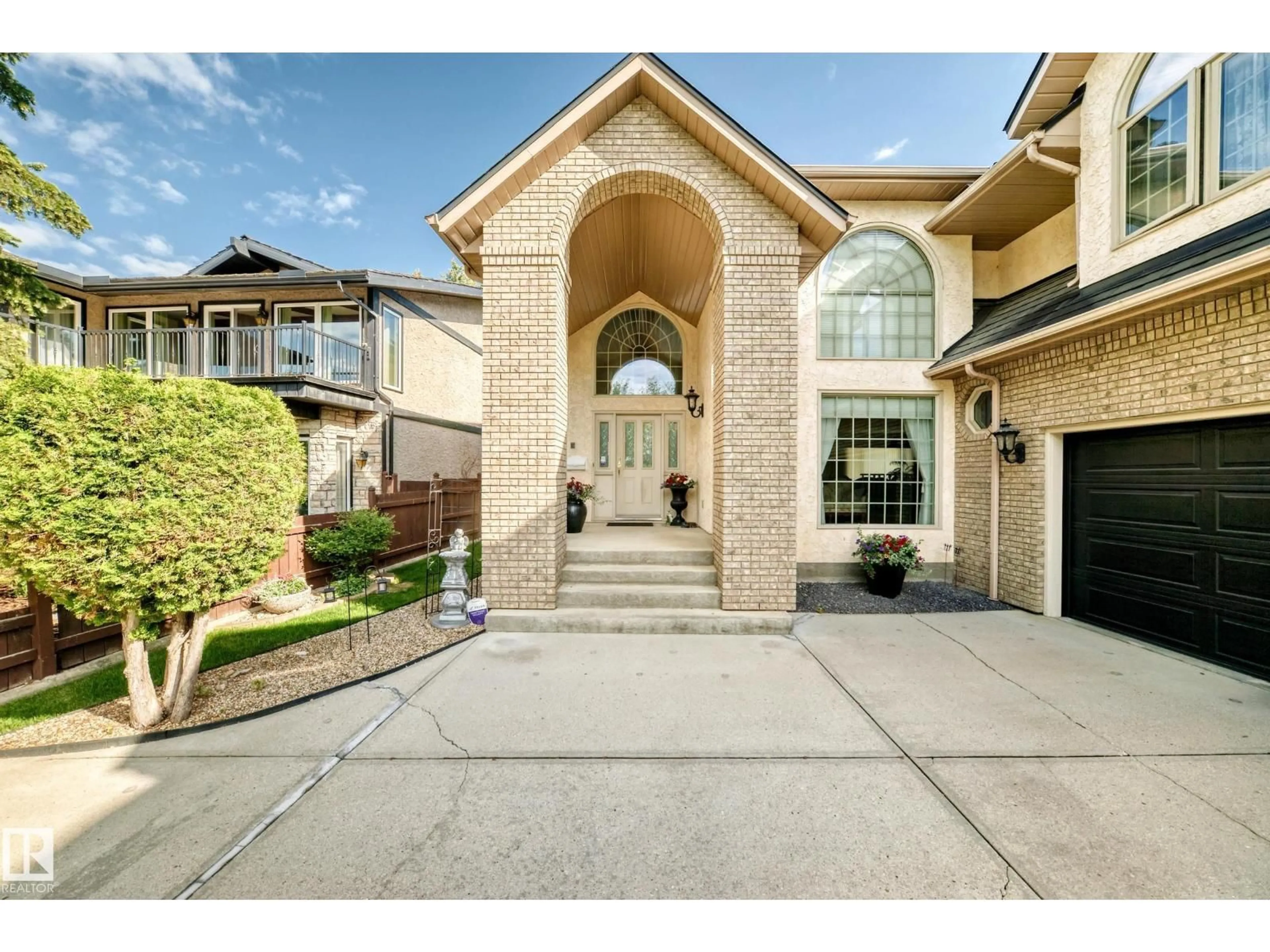 Home with brick exterior material, street for 17416 53 AV, Edmonton Alberta T6M1C4
