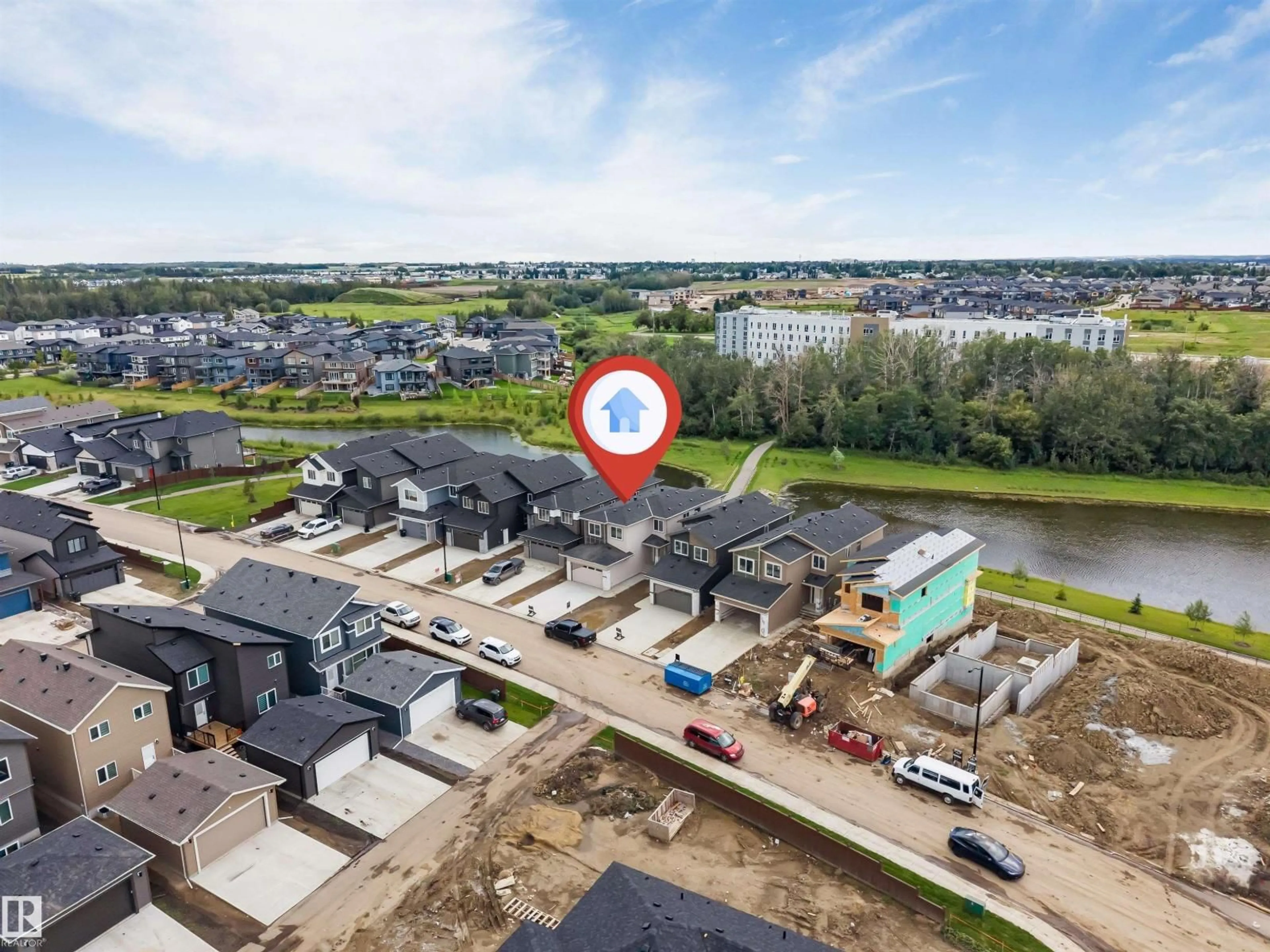 A pic from outside/outdoor area/front of a property/back of a property/a pic from drone, unknown for 47 NORWYK WY, Spruce Grove Alberta T7X4E9