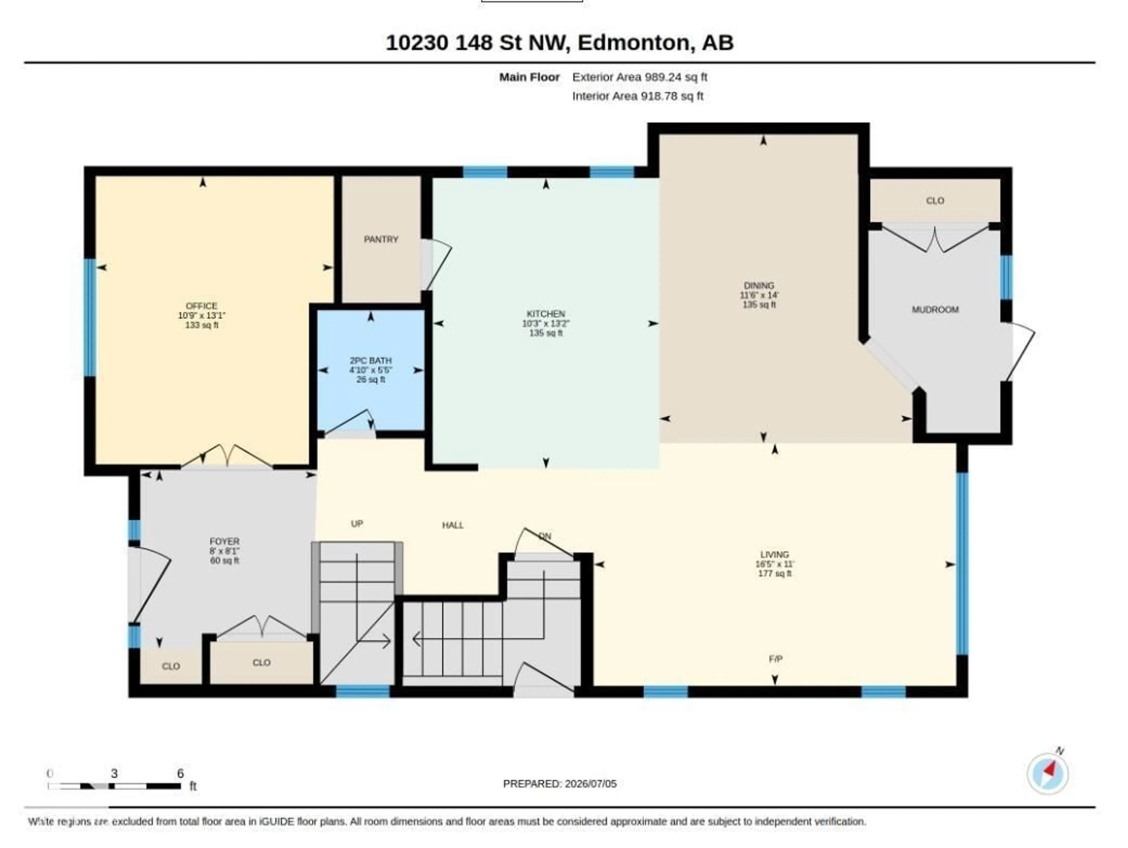 Floor plan for NW - 10230 148 ST, Edmonton Alberta T5N3G4