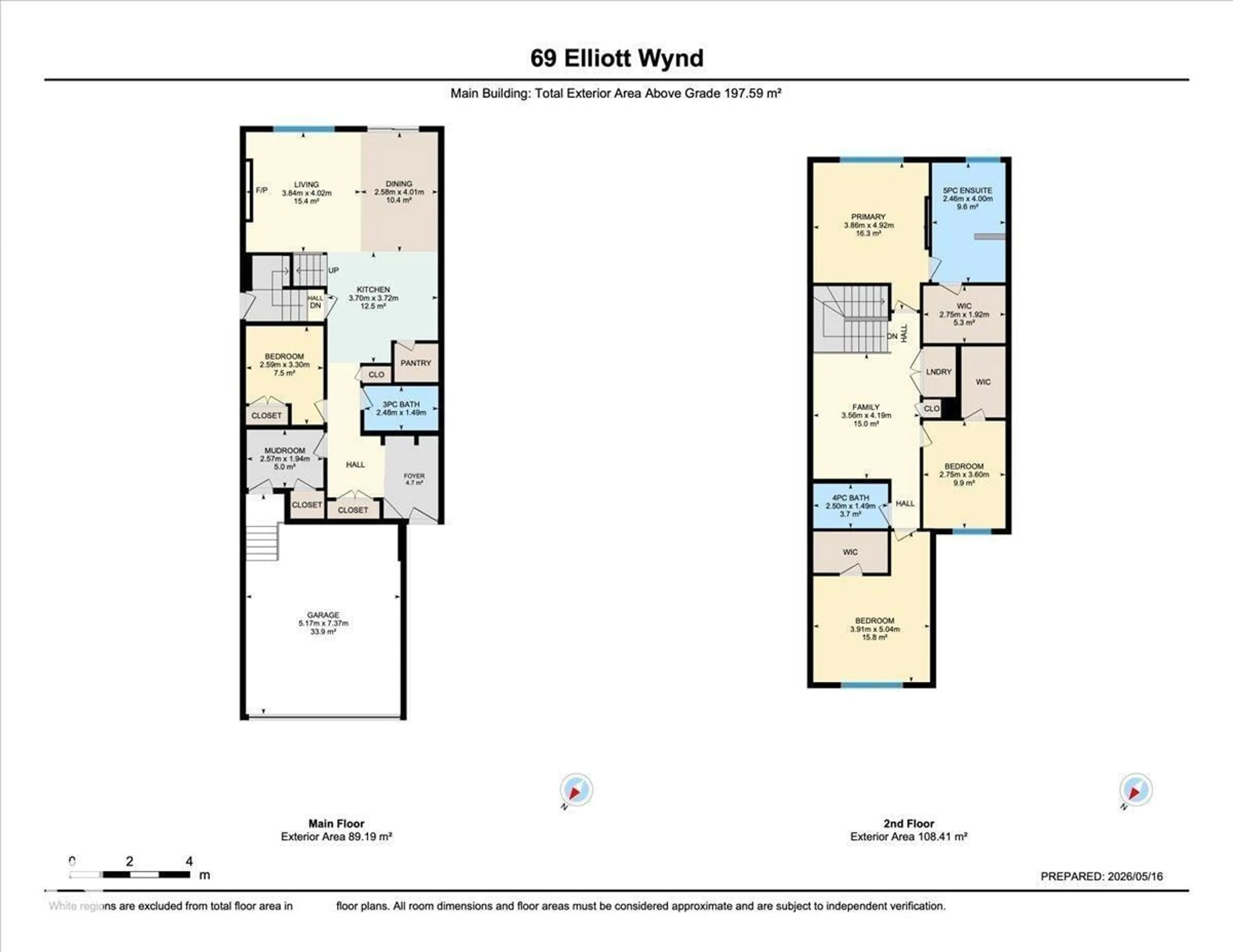 Floor plan for 69 ELLIOTT WD, Fort Saskatchewan Alberta T8L1R8