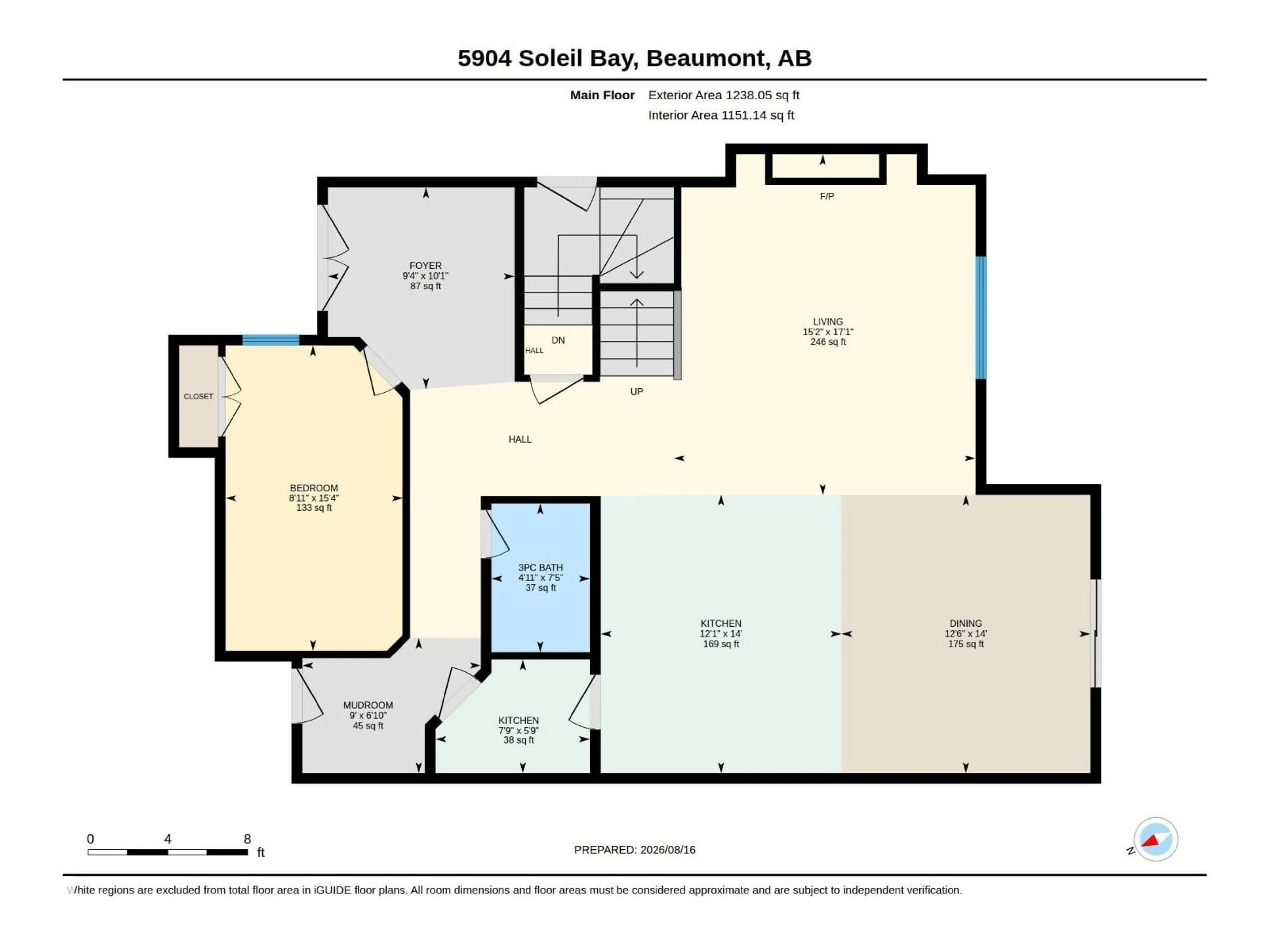 Floor plan for 5904 SOLEIL BA, Beaumont Alberta T4X2X9