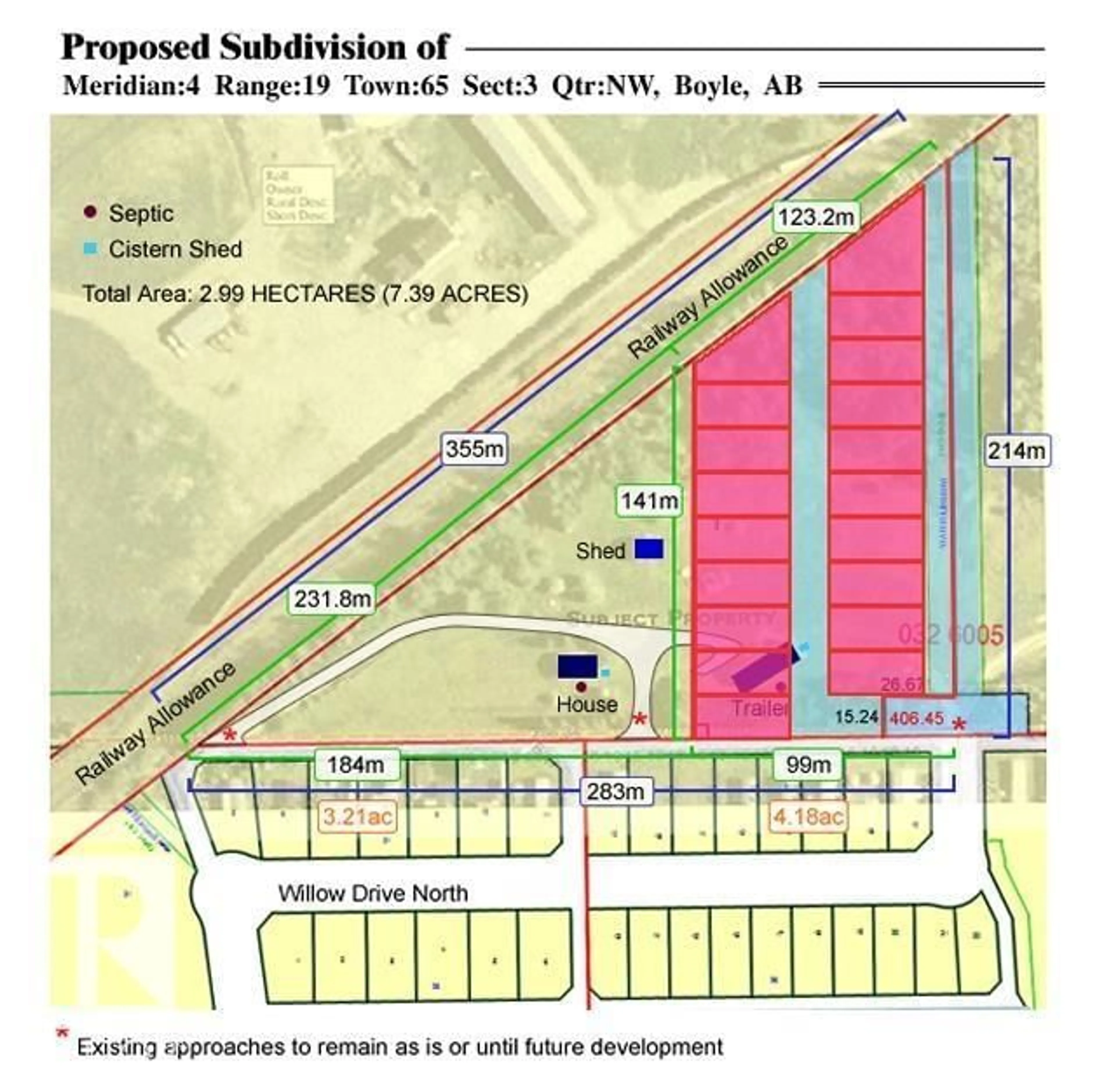 Picture of a map for Out Of Town - 7 WILLOW DR, Boyle Alberta T0A0M0