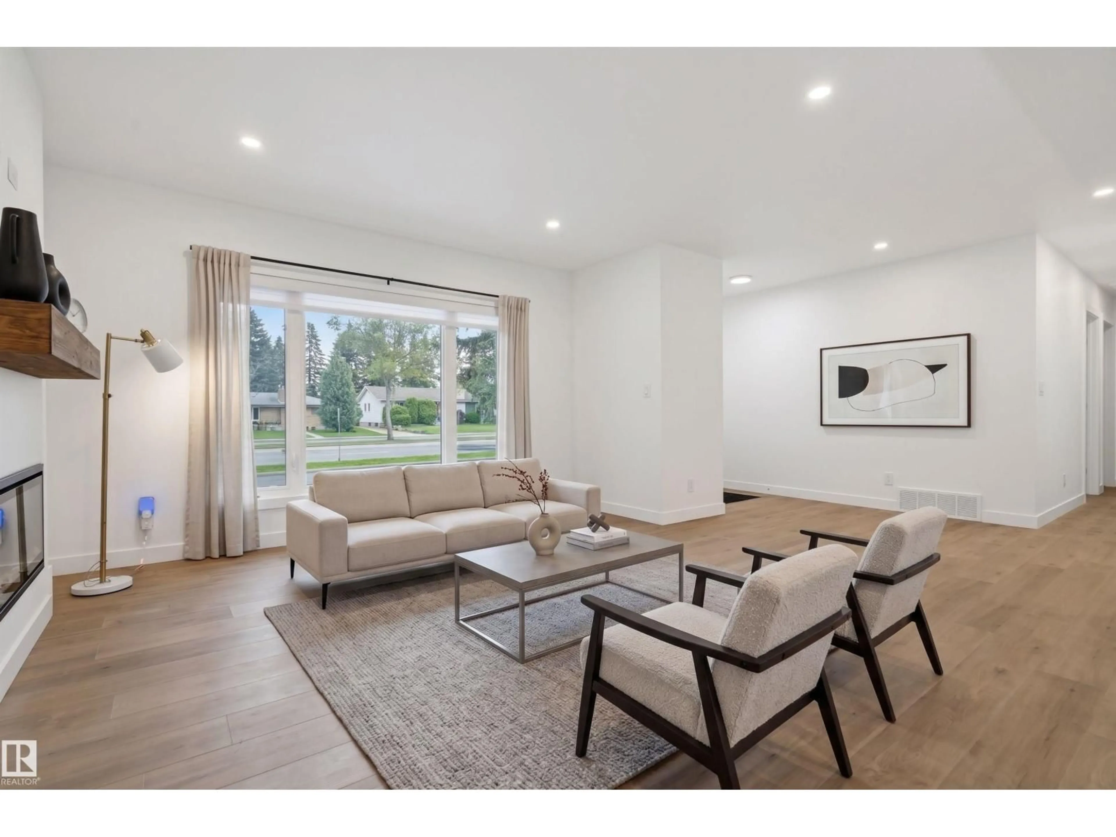 Living room with furniture, unknown for NW - 8604 142 ST, Edmonton Alberta T5R0M1