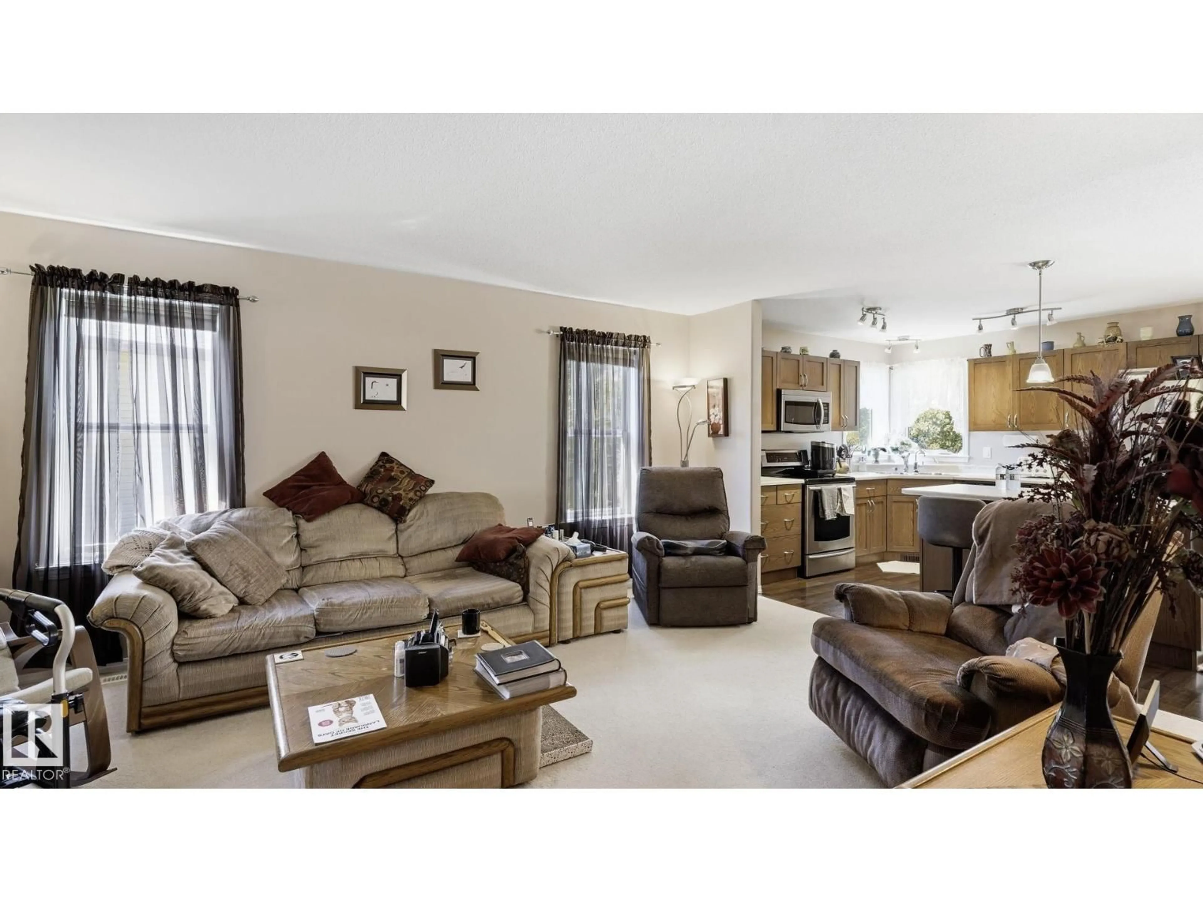 Living room with furniture, unknown for 50 SNOWBIRD CR, Leduc Alberta T9E0H6