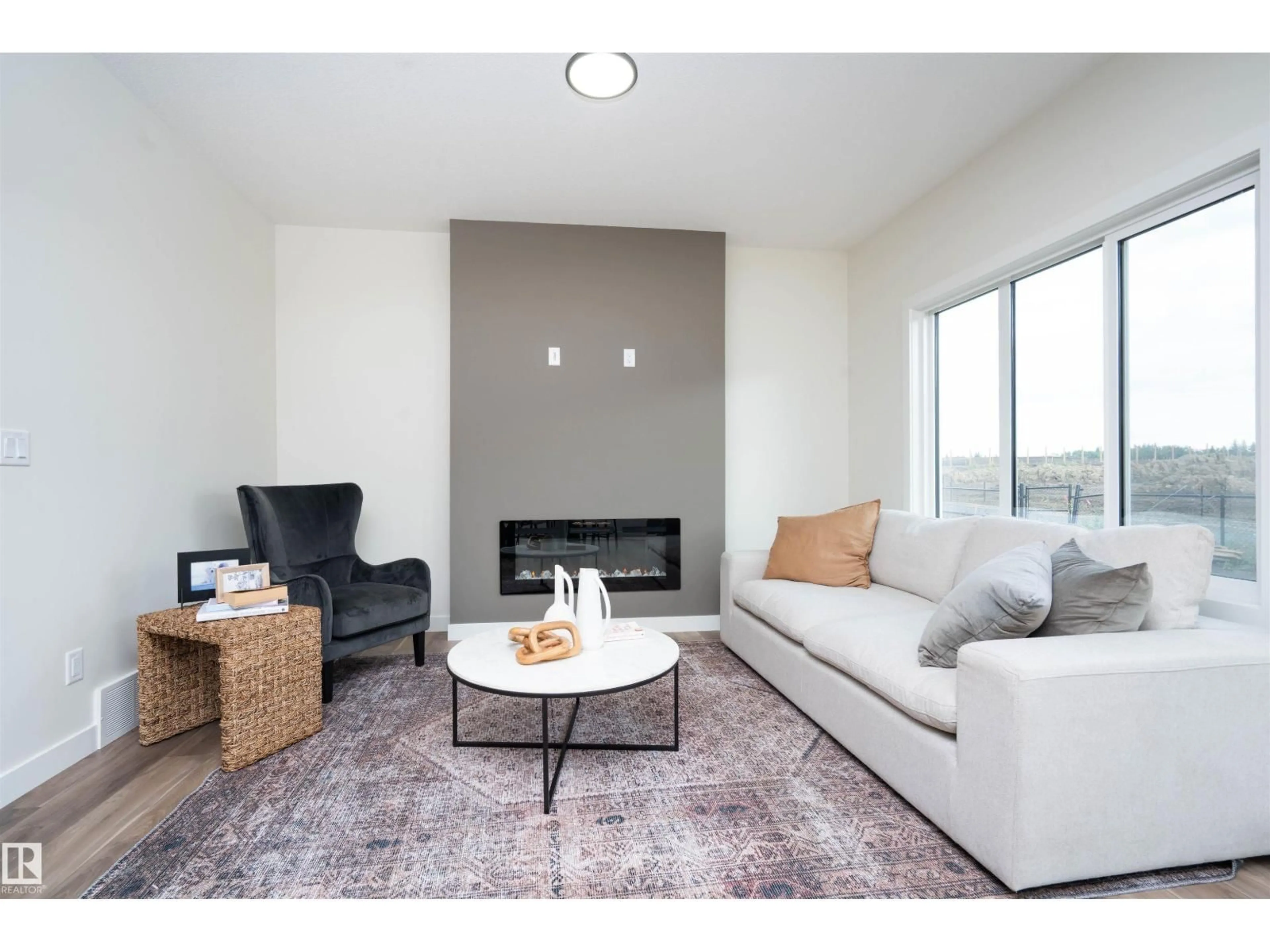 Living room with furniture, unknown for 2623 5 AV, Edmonton Alberta T6X3J1