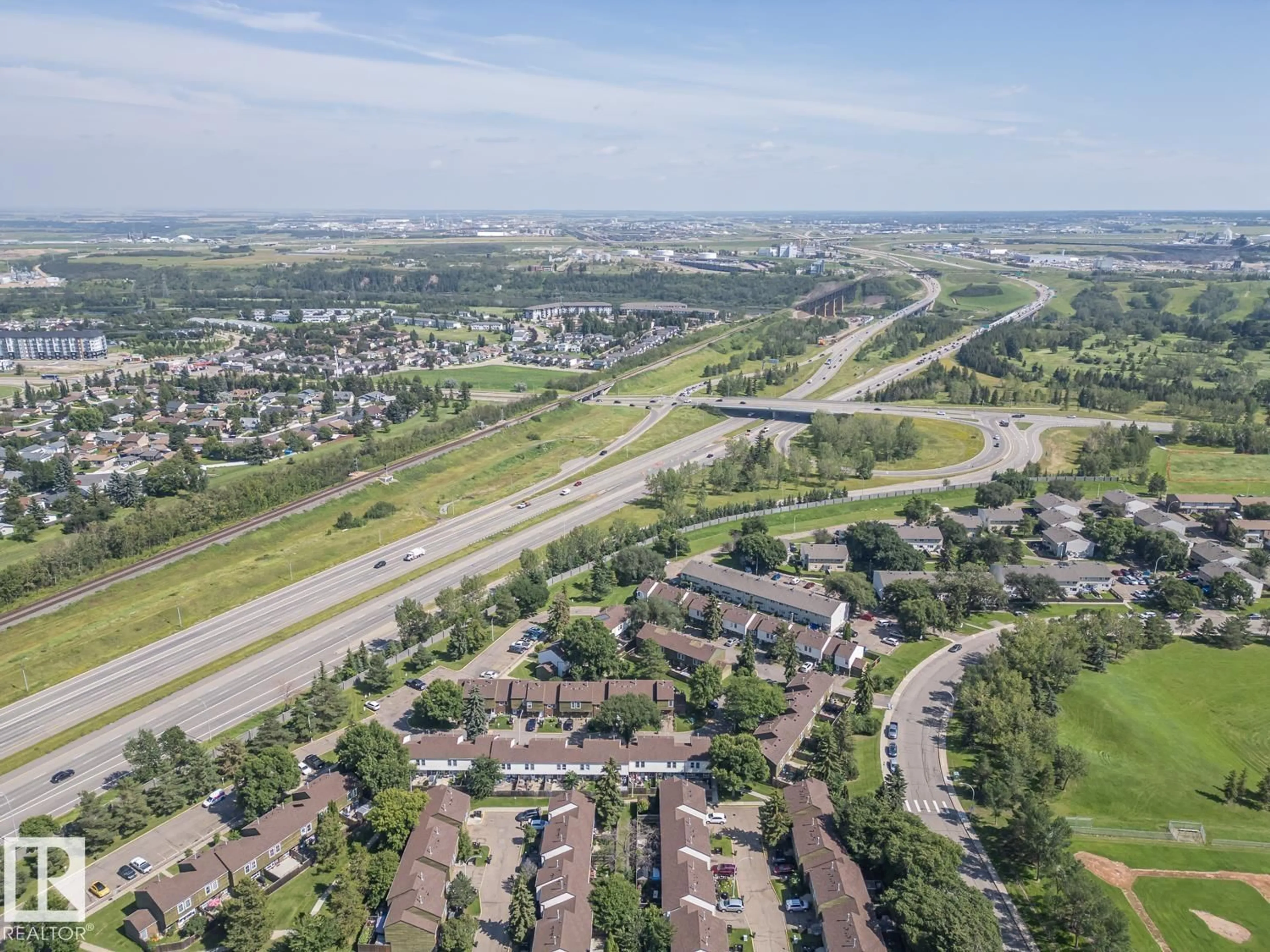A pic from outside/outdoor area/front of a property/back of a property/a pic from drone, street for 510 ABBOTTSFIELD RD, Edmonton Alberta T5W4R3
