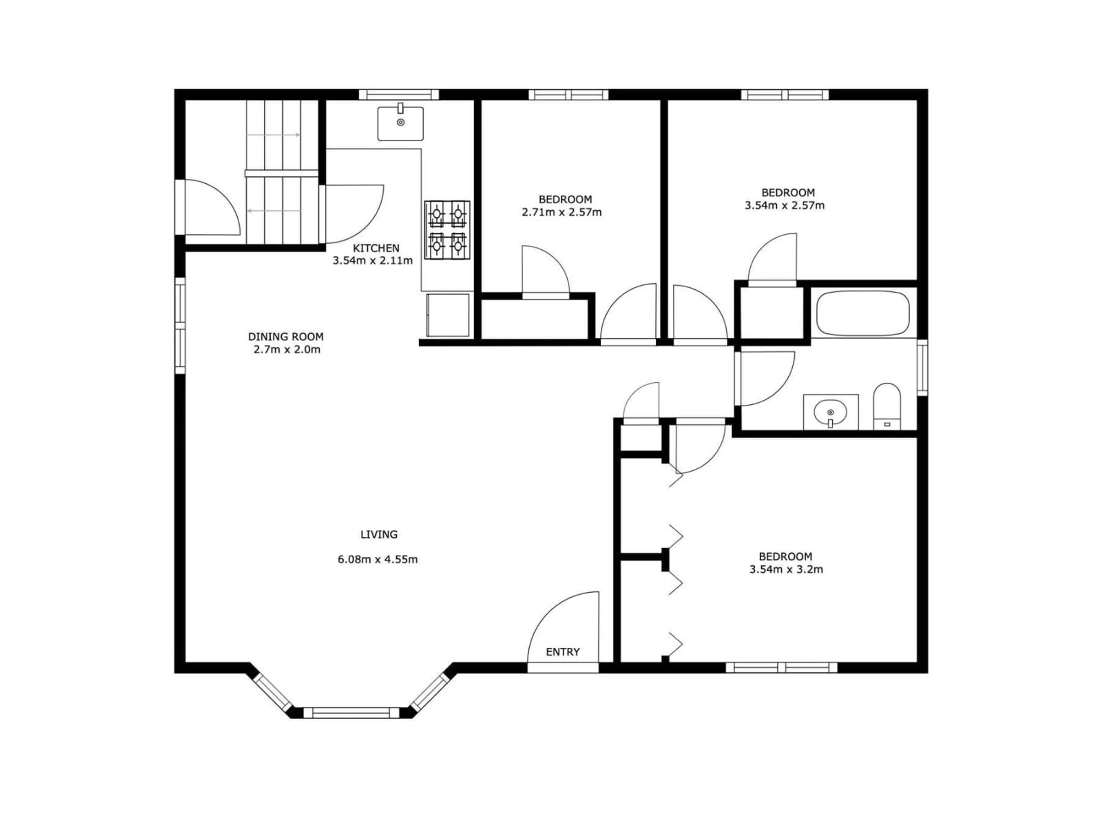 Floor plan for 5627 138 AV, Edmonton Alberta T5A1E2