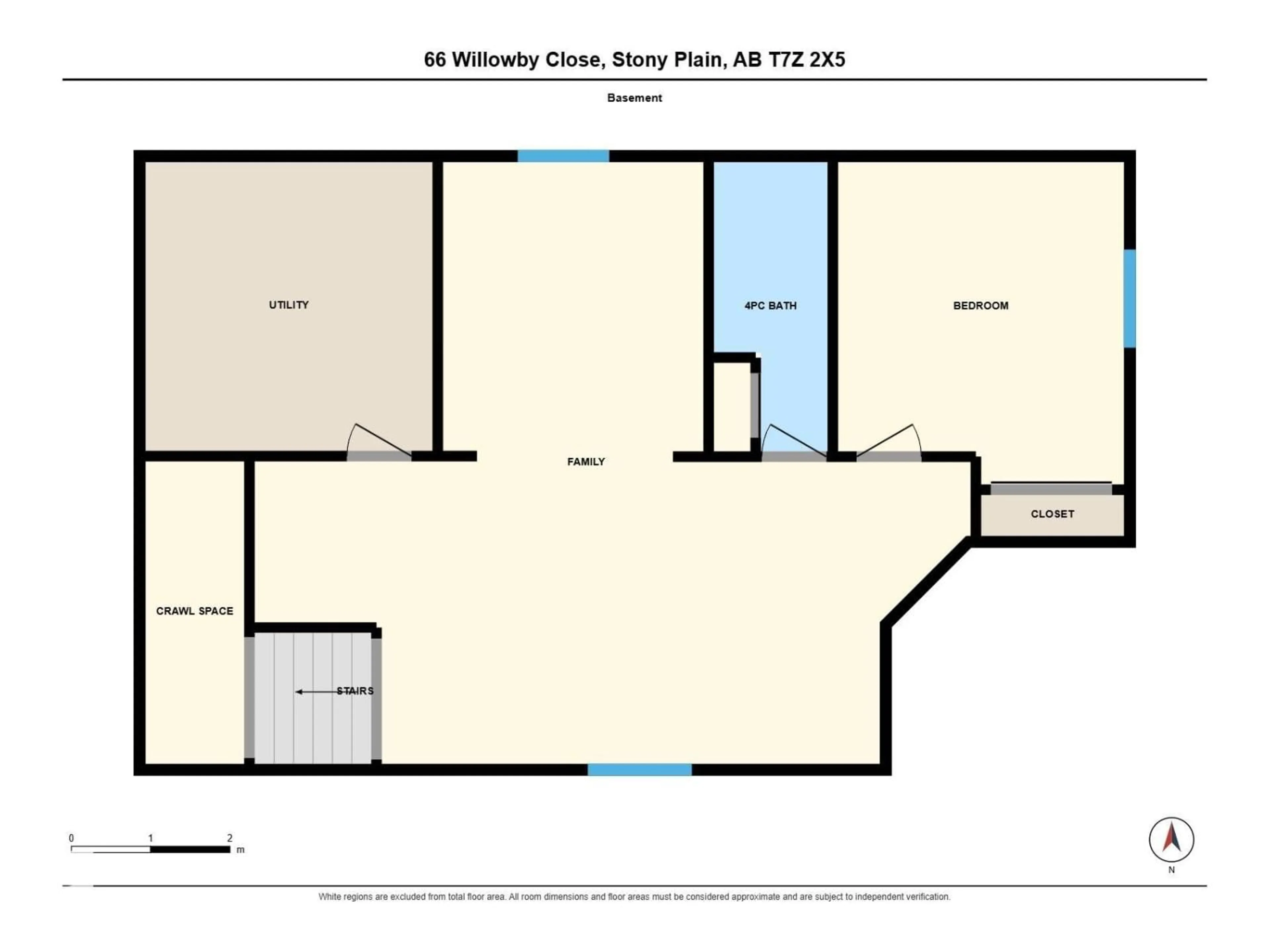 Floor plan for 66 WILLOWBY CL, Stony Plain Alberta T7Z2X5
