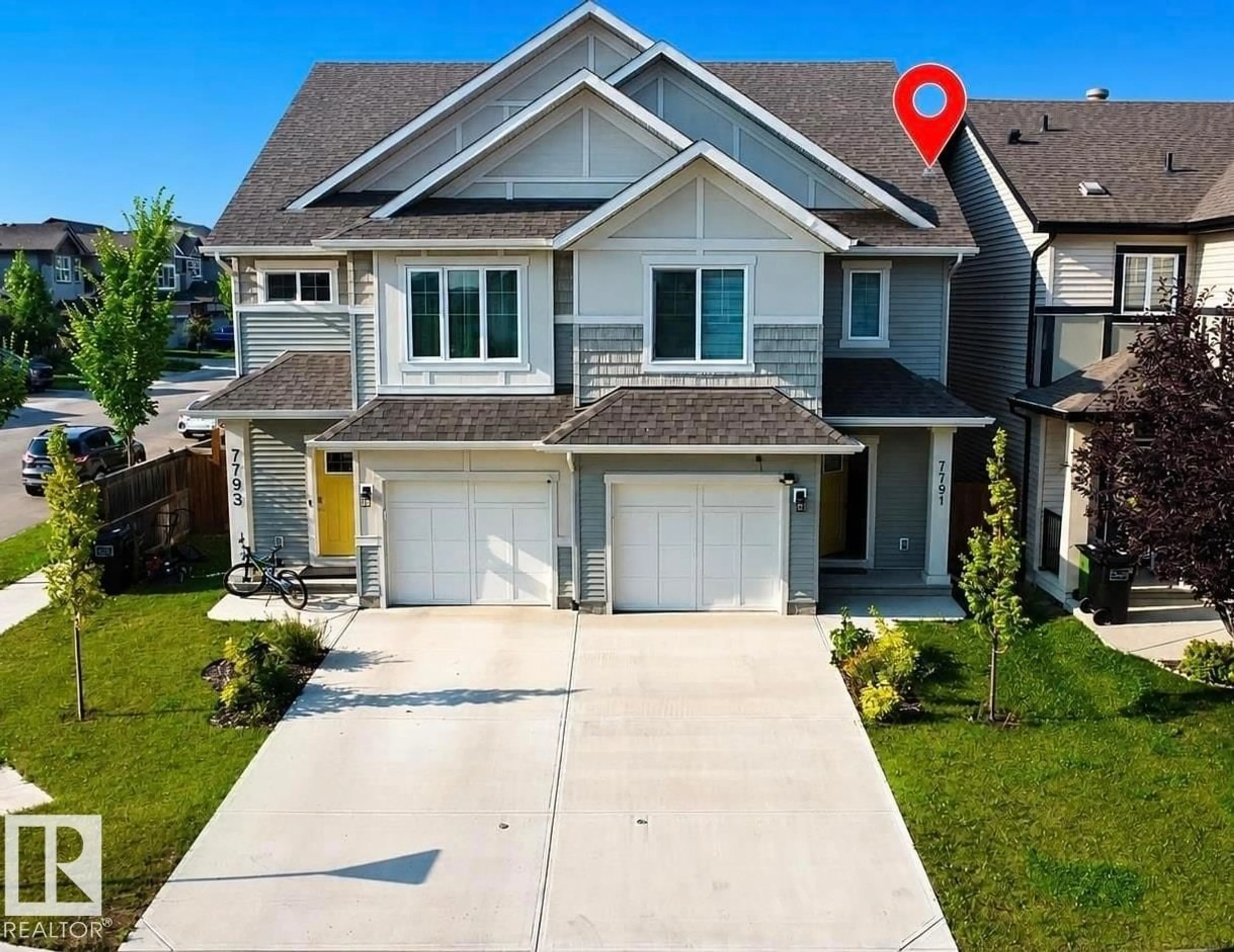 A pic from outside/outdoor area/front of a property/back of a property/a pic from drone, street for 7791 EIFERT CR, Edmonton Alberta T6M0W1
