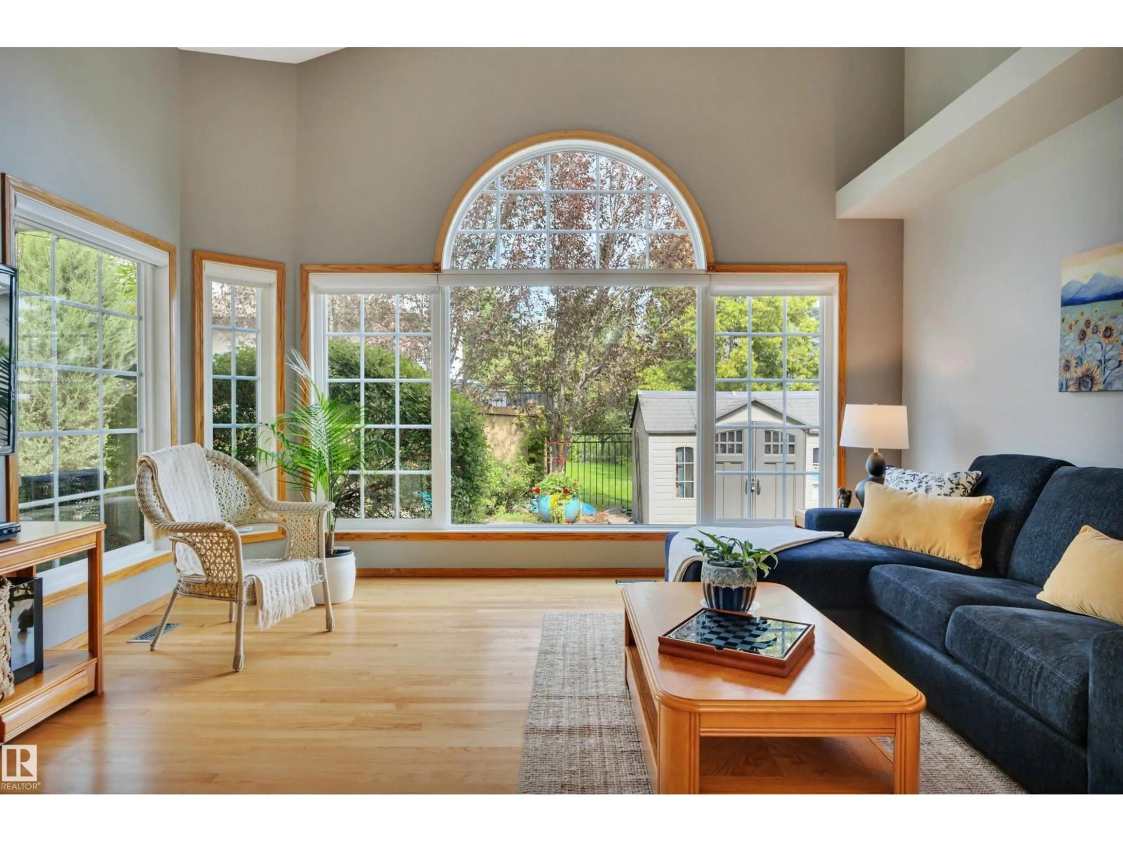 Living room with furniture, unknown for 341 BURTON RD, Edmonton Alberta T6R2J1