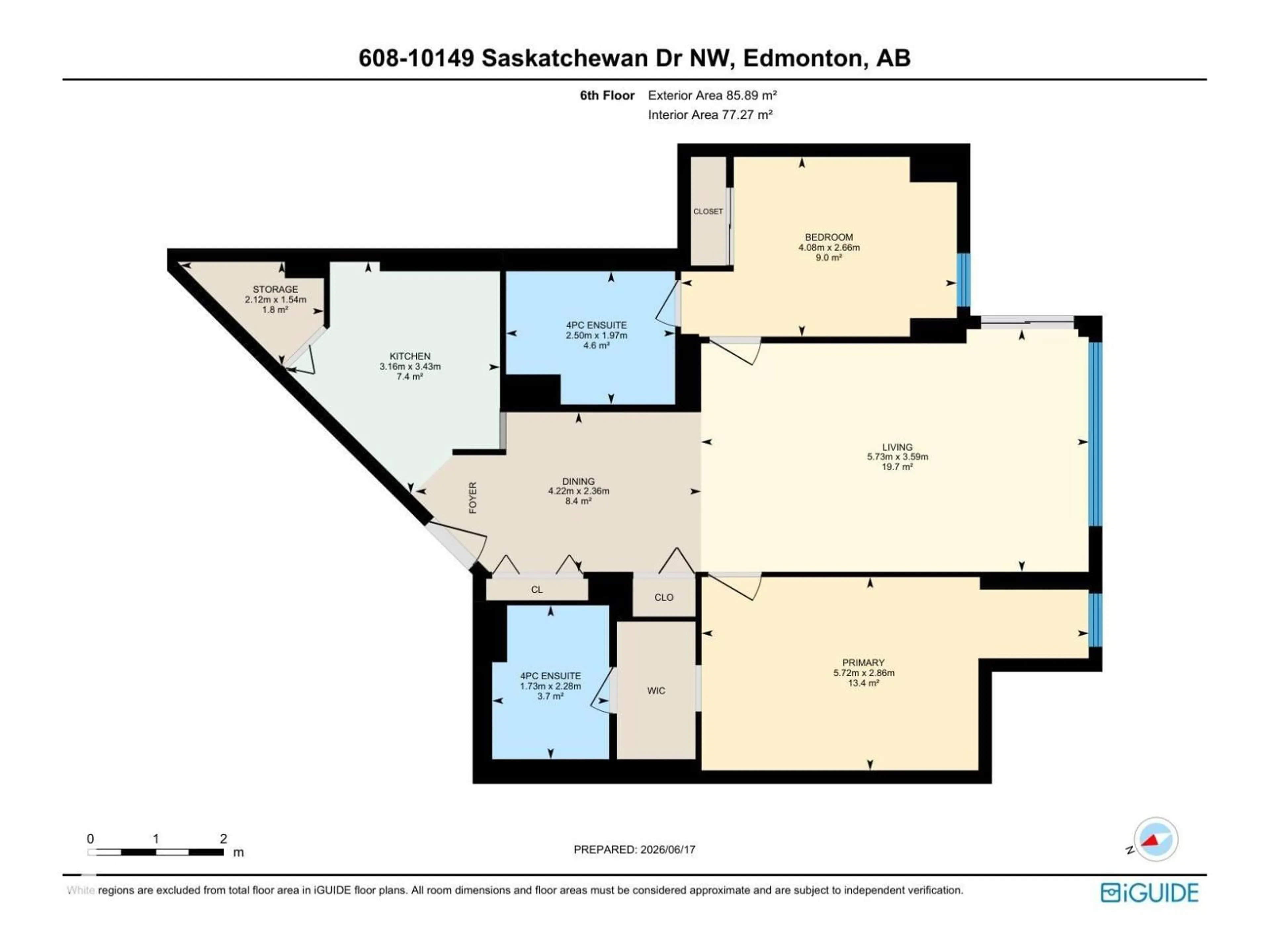 Floor plan for 10149 - 608 SASKATCHEWAN DR, Edmonton Alberta T6E6B6