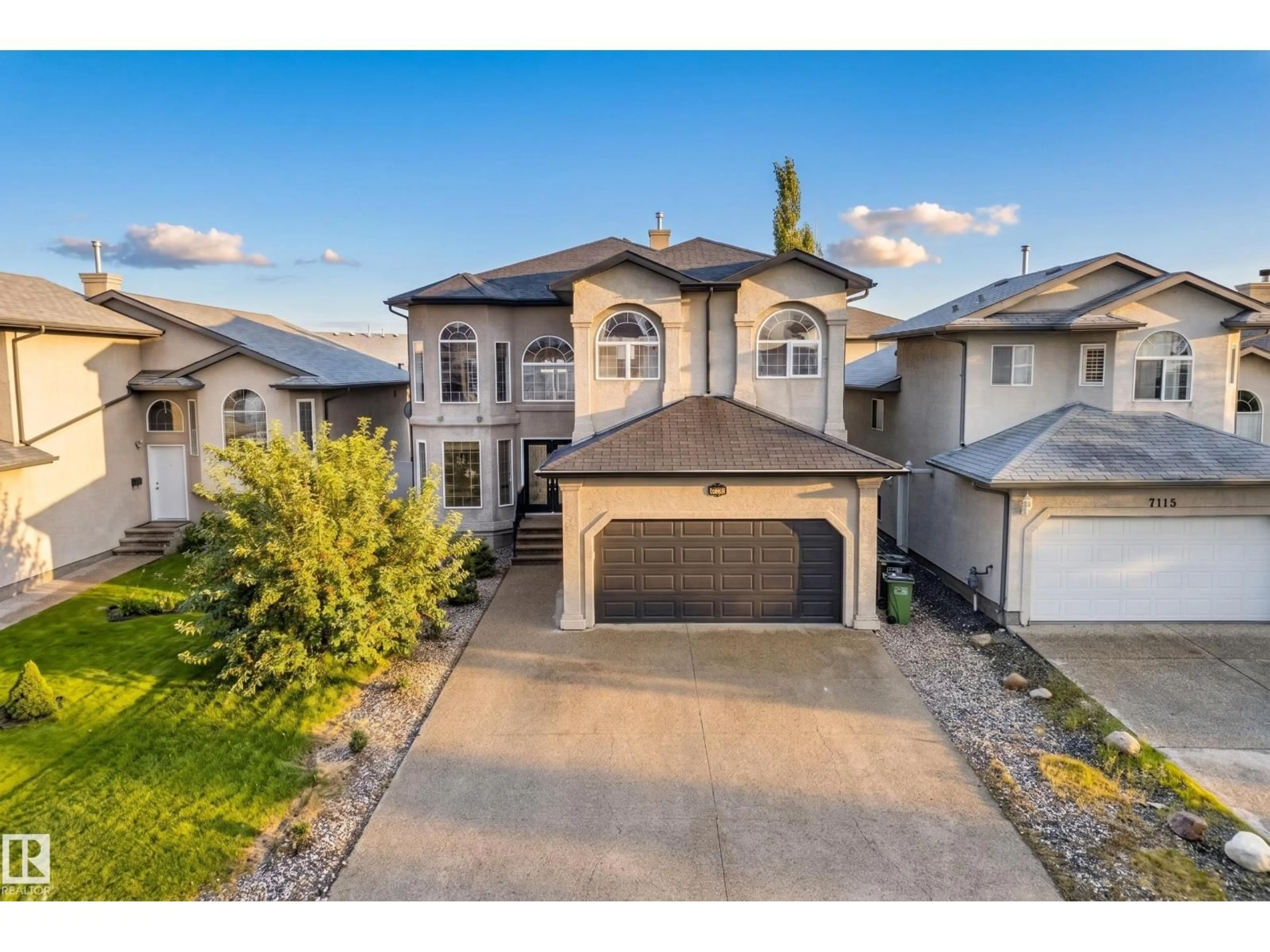 A pic from outside/outdoor area/front of a property/back of a property/a pic from drone, street for NW - 7111 169 AV, Edmonton Alberta T5Z0B5