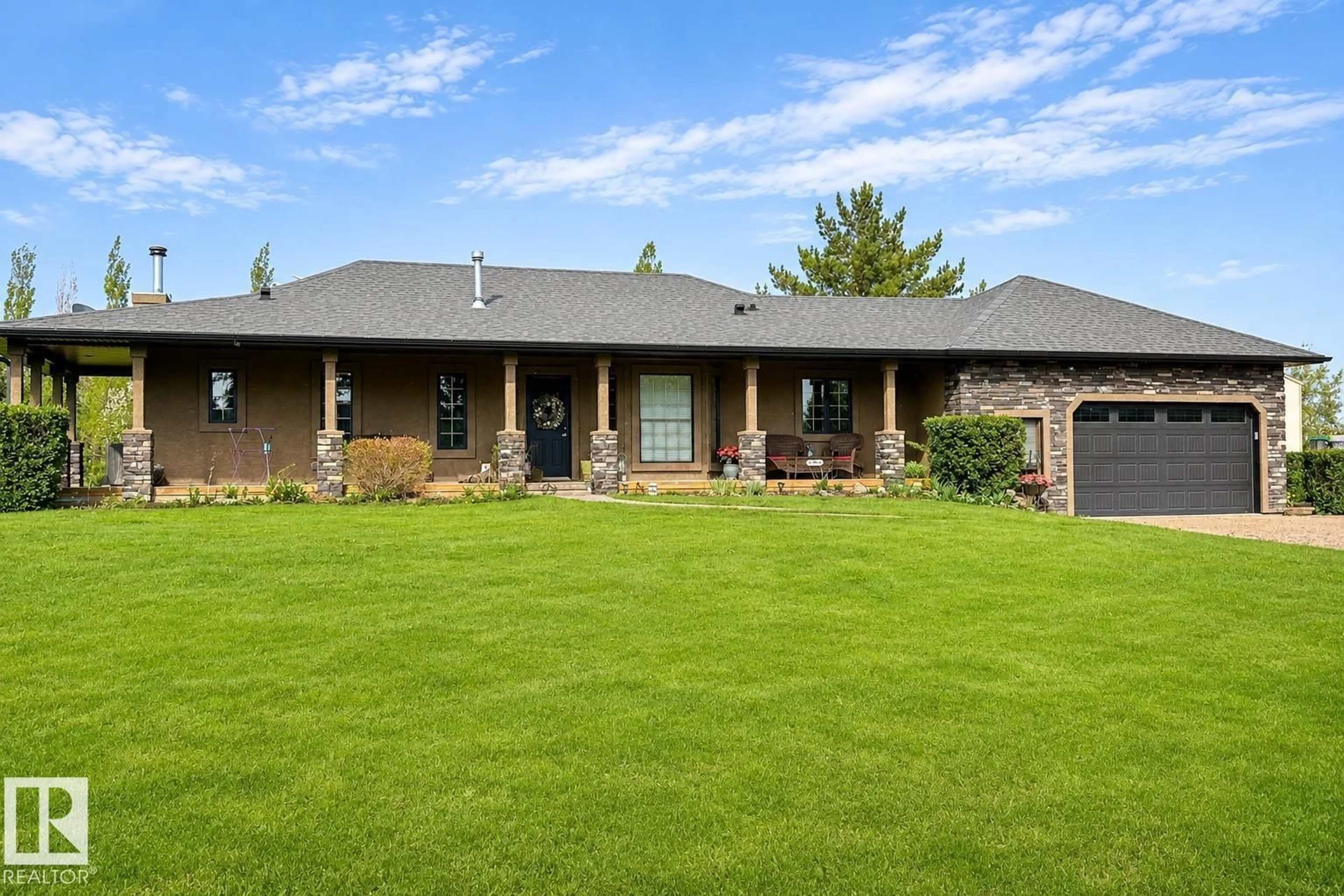 Home with brick exterior material, street for 56407 RGE ROAD 240, Rural Sturgeon County Alberta T0A0K2