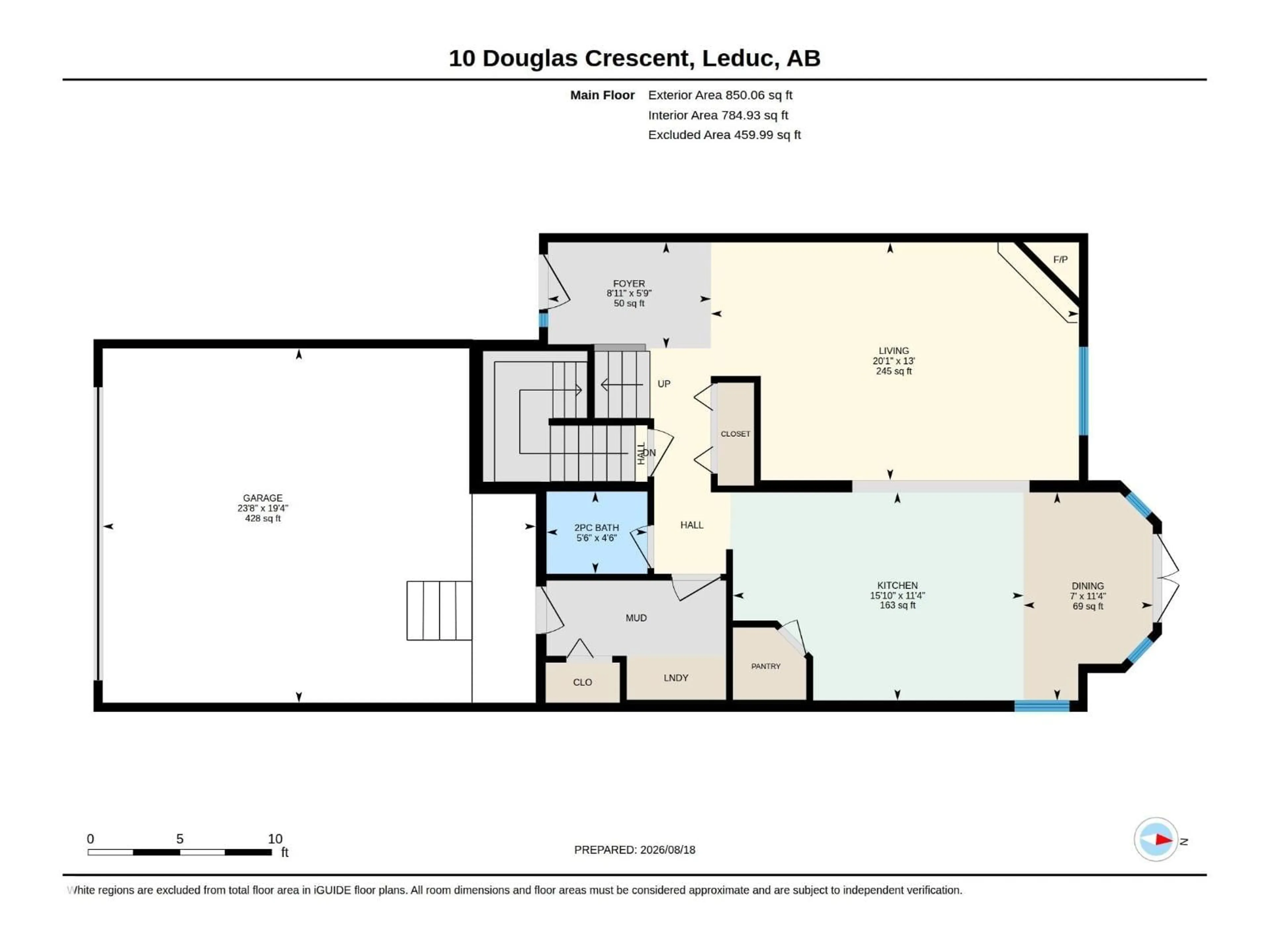 Floor plan for 10 DOUGLAS CR, Leduc Alberta T9E8P3
