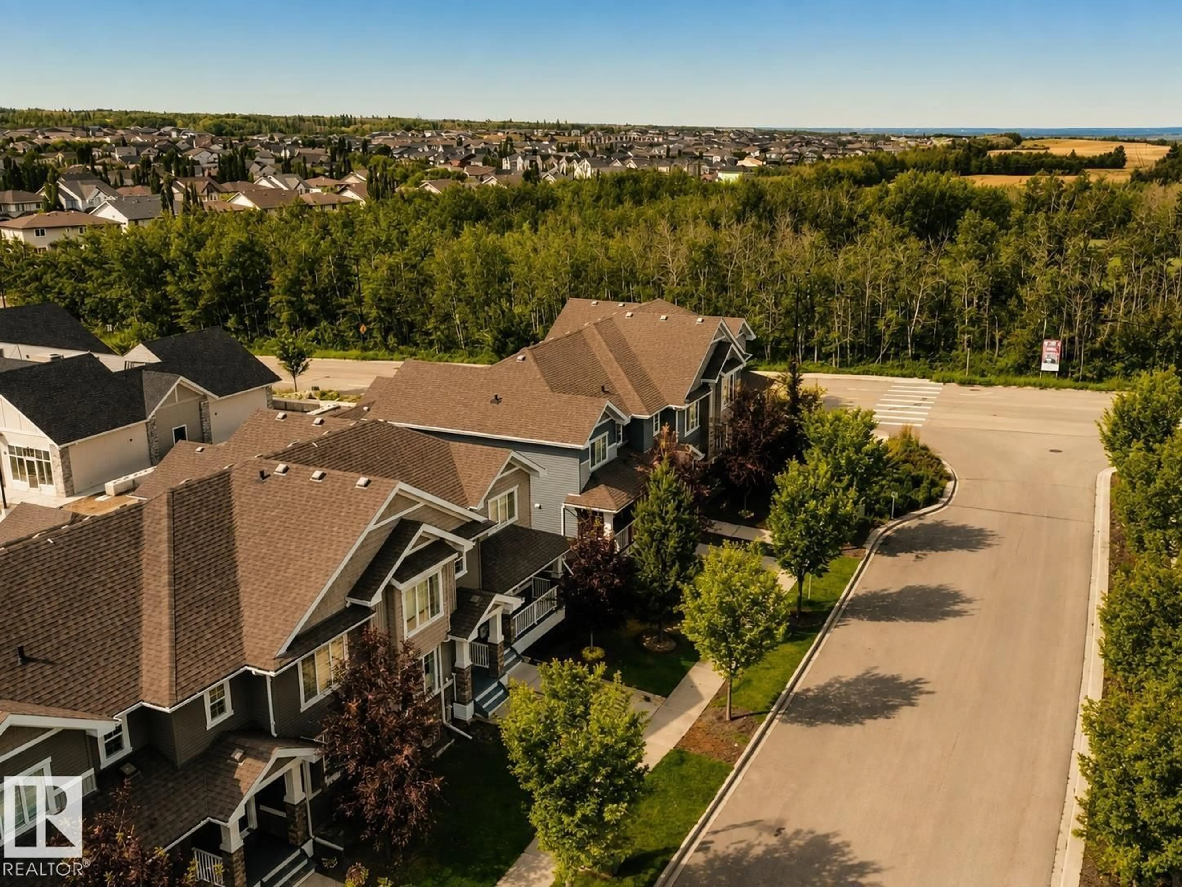 A pic from outside/outdoor area/front of a property/back of a property/a pic from drone, street for NW - 4013 BLACKBIRD LI, Edmonton Alberta T5S0K8