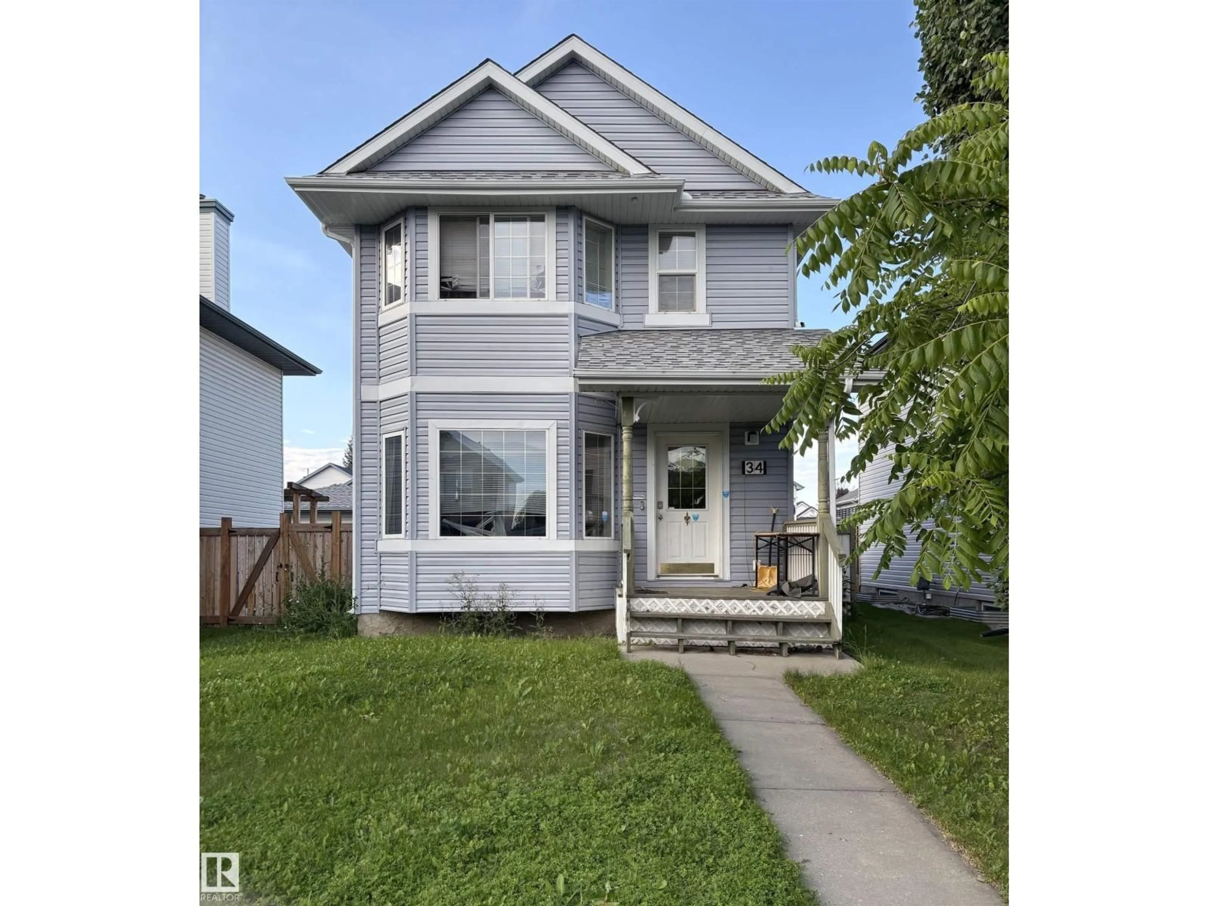 Home with vinyl exterior material, street for 34 HEATHERGLEN CL, Spruce Grove Alberta T7X4H9