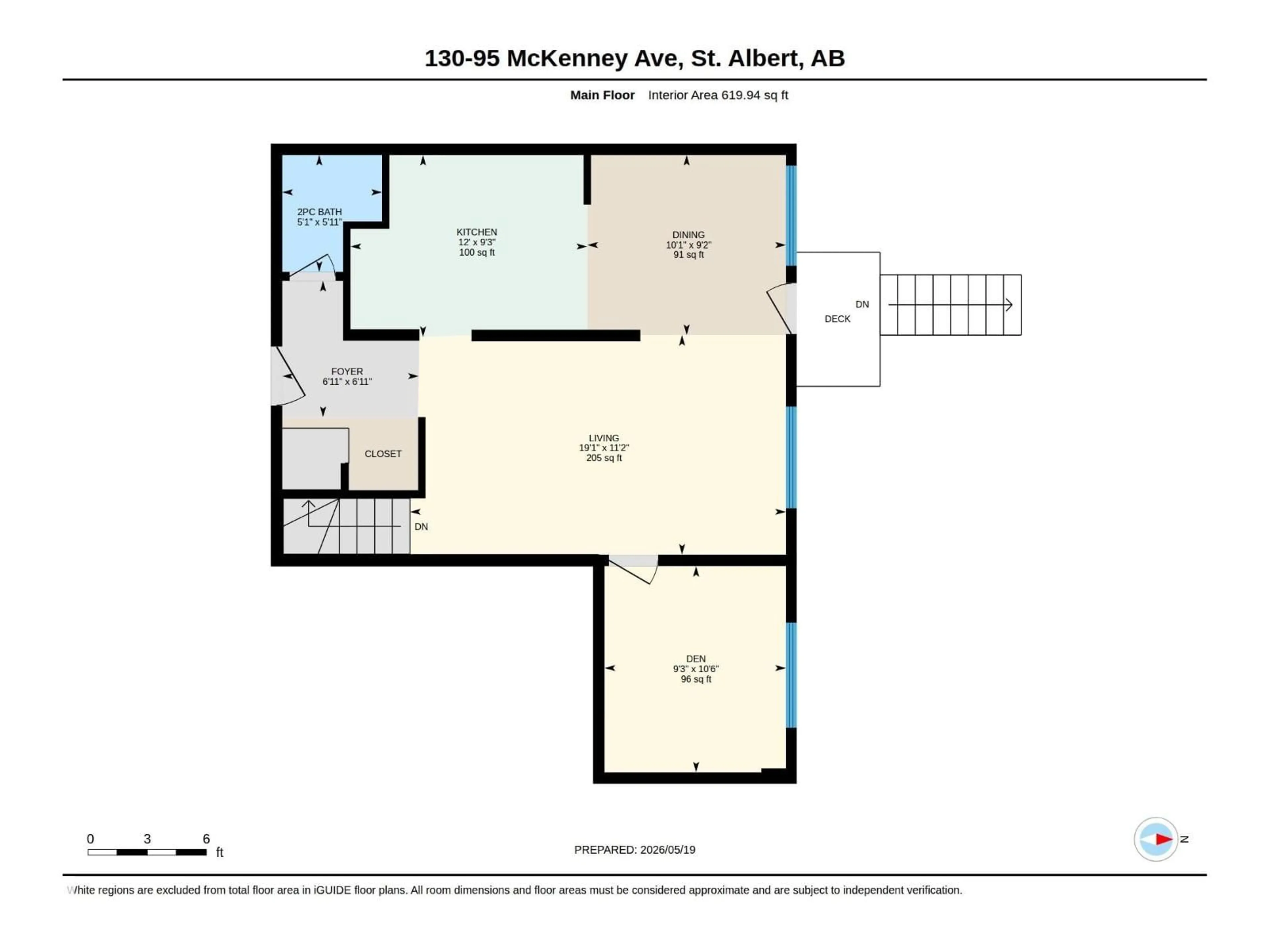 Floor plan for 95 - 130 MCKENNEY, St. Albert Alberta T8N2Y2