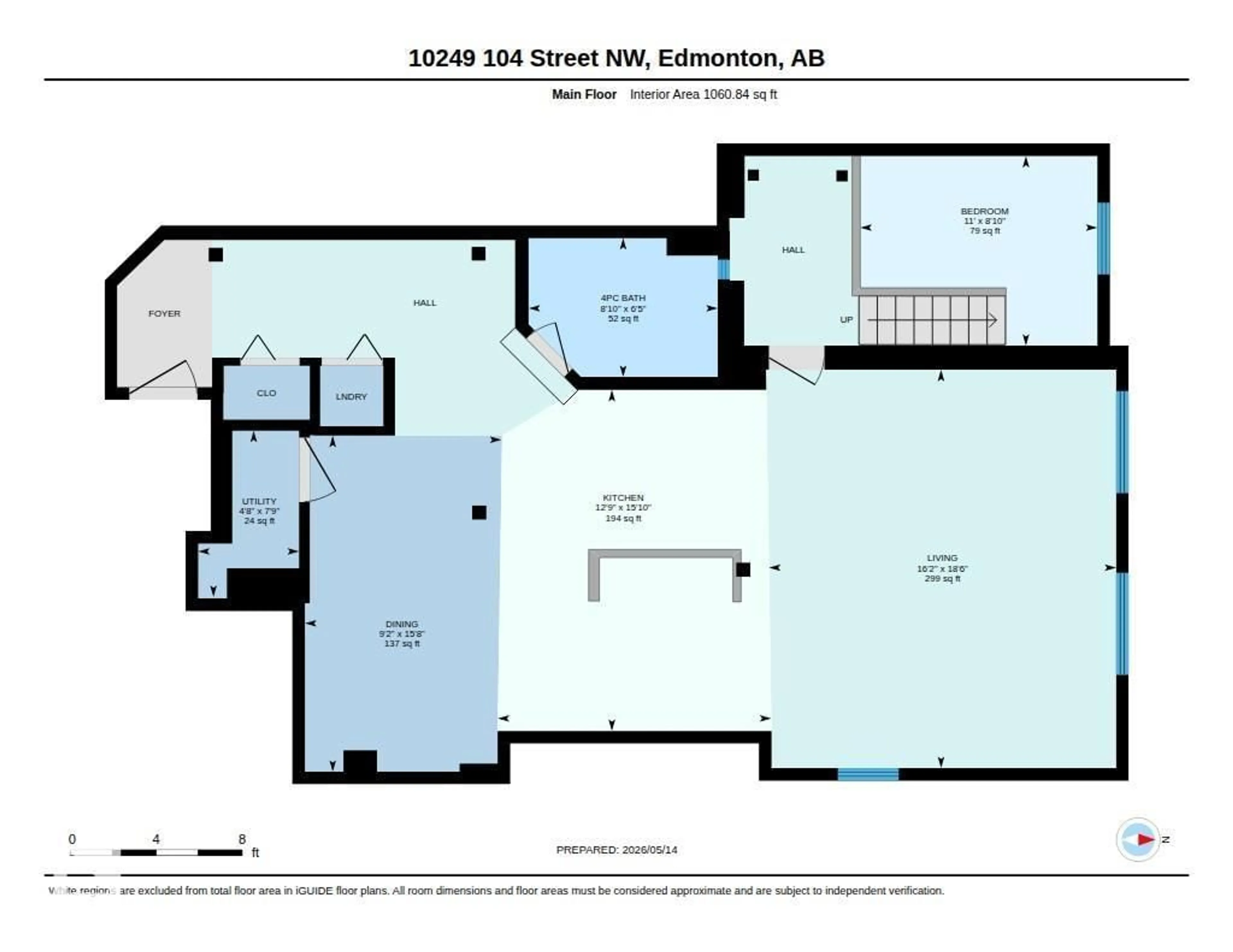 Floor plan for 401 - 10249 104 ST, Edmonton Alberta T5J1B1