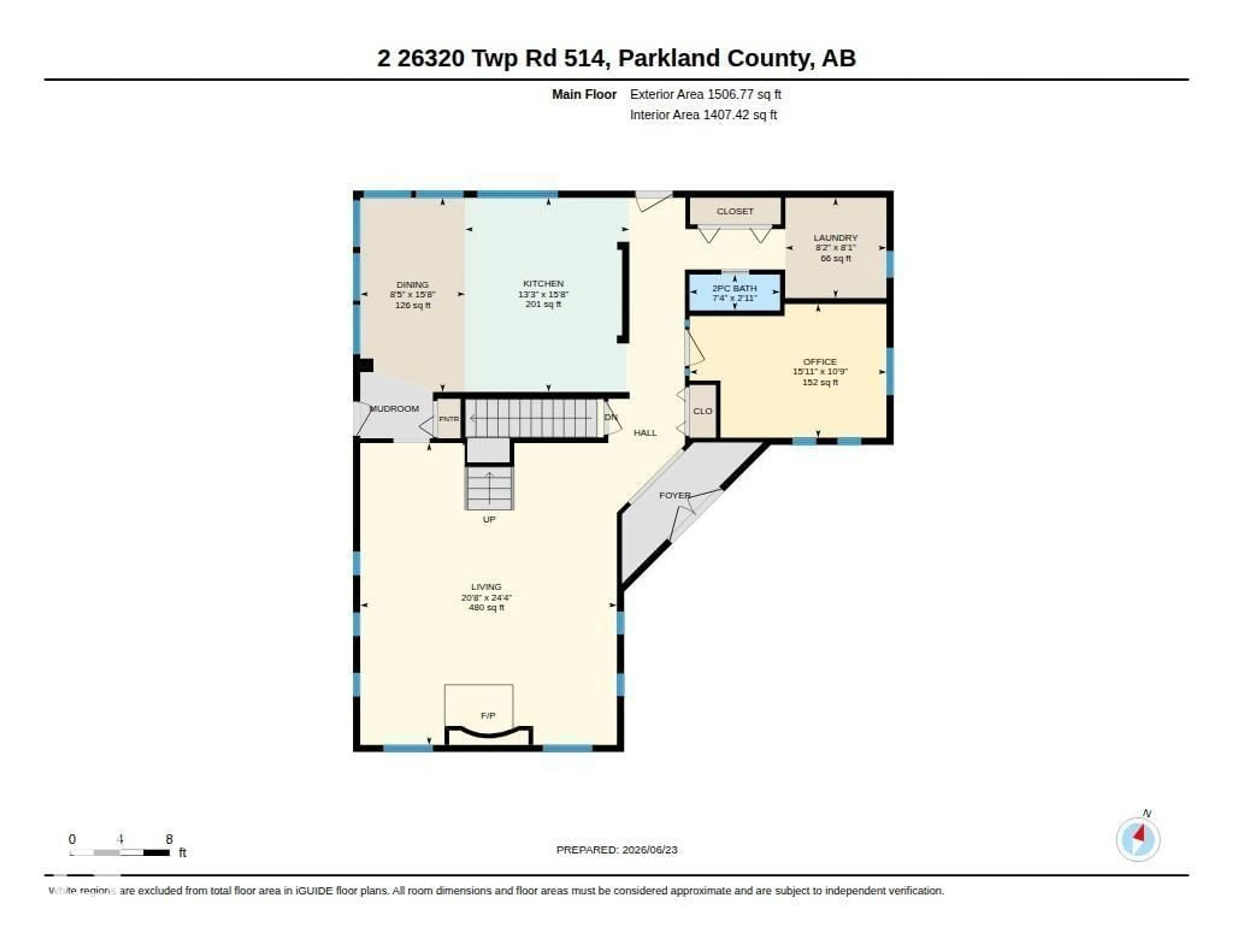 Floor plan for #2 - 26320 TWP ROAD 514, Rural Parkland County Alberta T7Y1C8