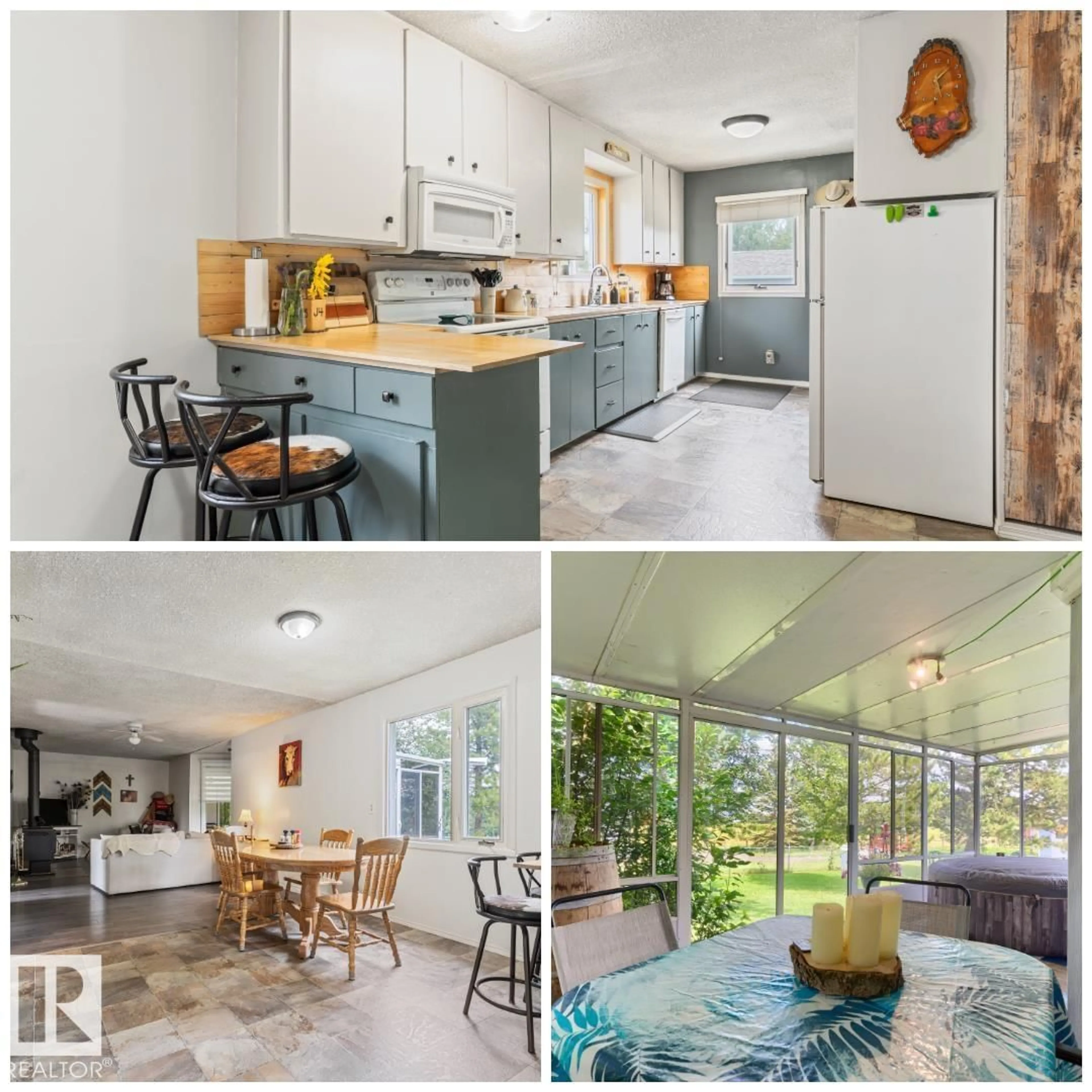 Open concept kitchen, unknown for 20 TOWNSHIP RD, Rural Camrose County Alberta T5Y1R4