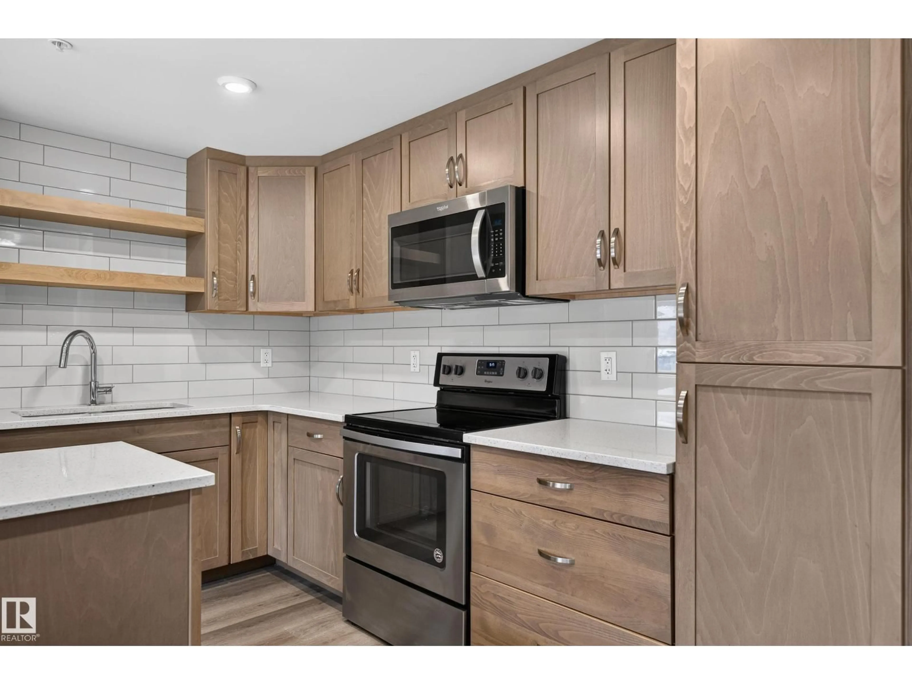 Standard kitchen, ceramic/tile floor for #131 - 5504 SCHONSEE DR, Edmonton Alberta T5Z0N9