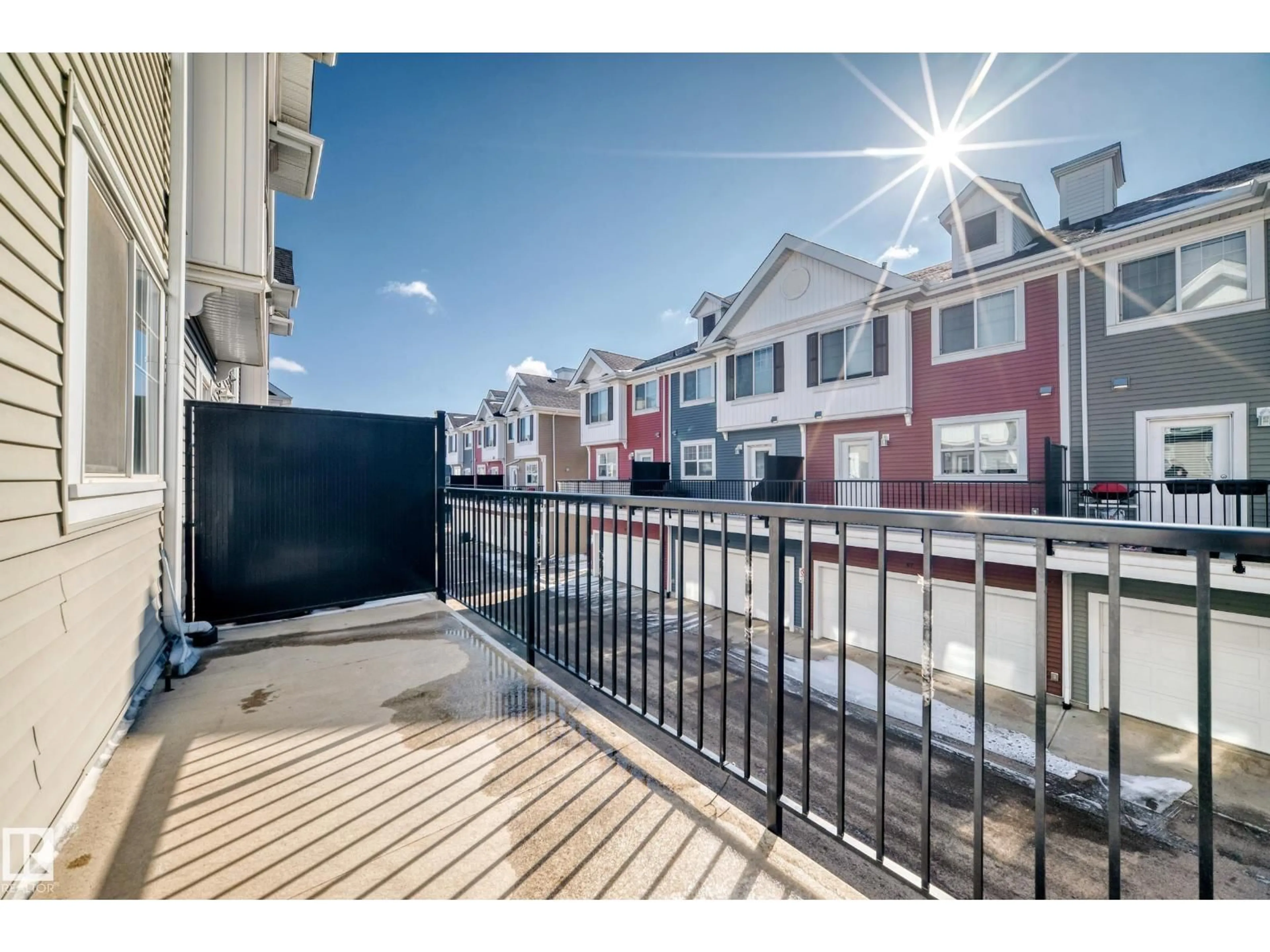 Patio, water/lake/river/ocean view for 75 - 2803 JAMES MOWATT TR, Edmonton Alberta T6W2P5