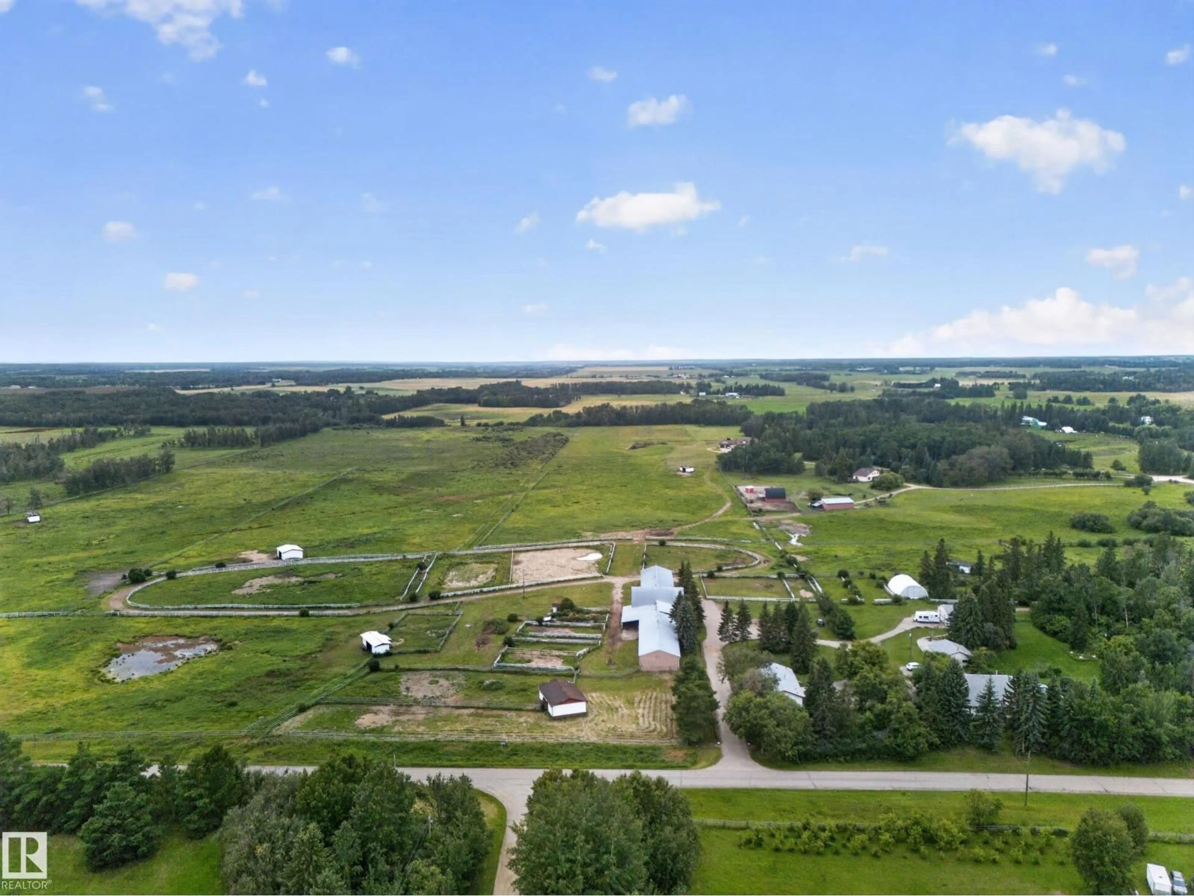 A pic from outside/outdoor area/front of a property/back of a property/a pic from drone, unknown for 51208 RANGE ROAD 270, Rural Parkland County Alberta T7Y1G7