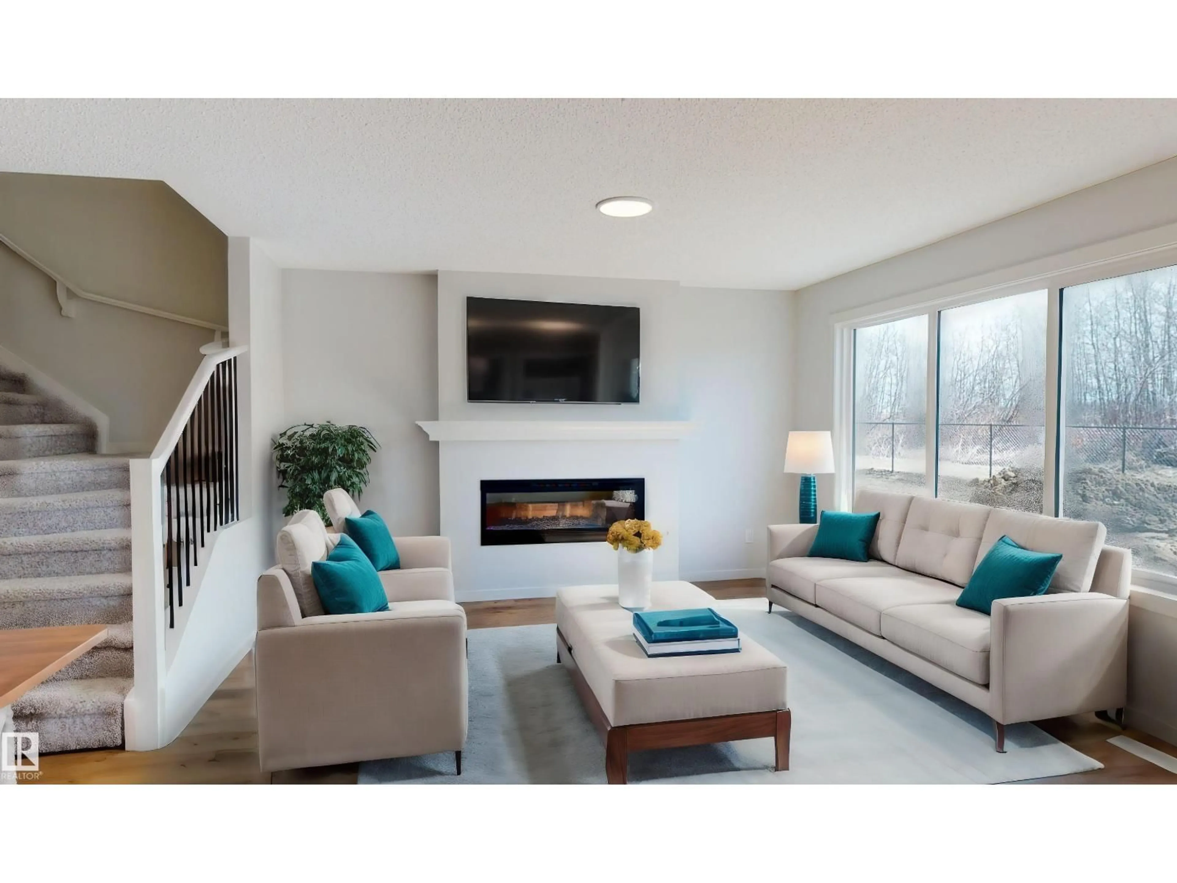 Living room with furniture, unknown for 16 NECTAR WD, St. Albert Alberta T8N8G1