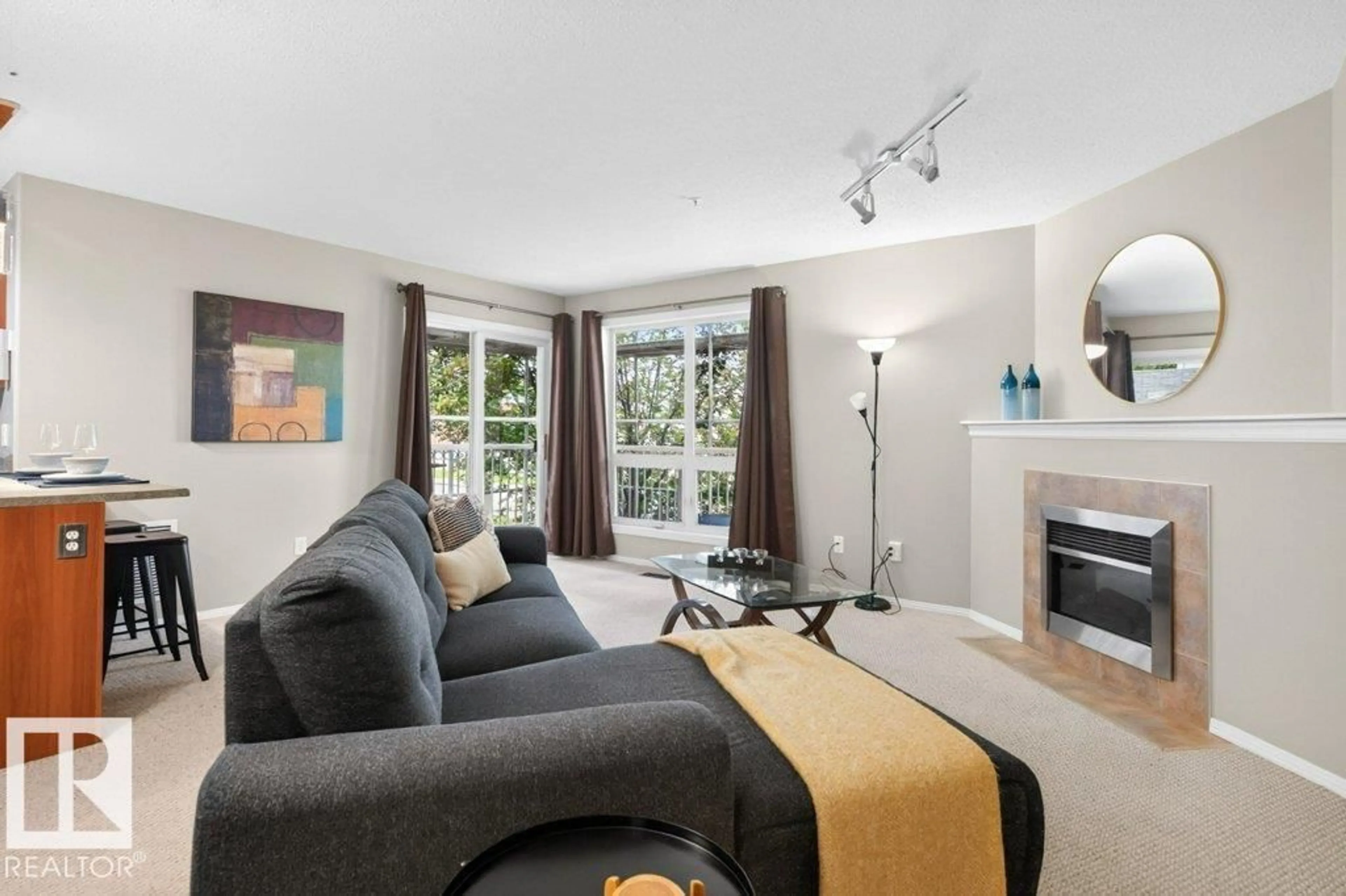 Living room with furniture, unknown for #201 - 10528 77 AV, Edmonton Alberta T6E1N1