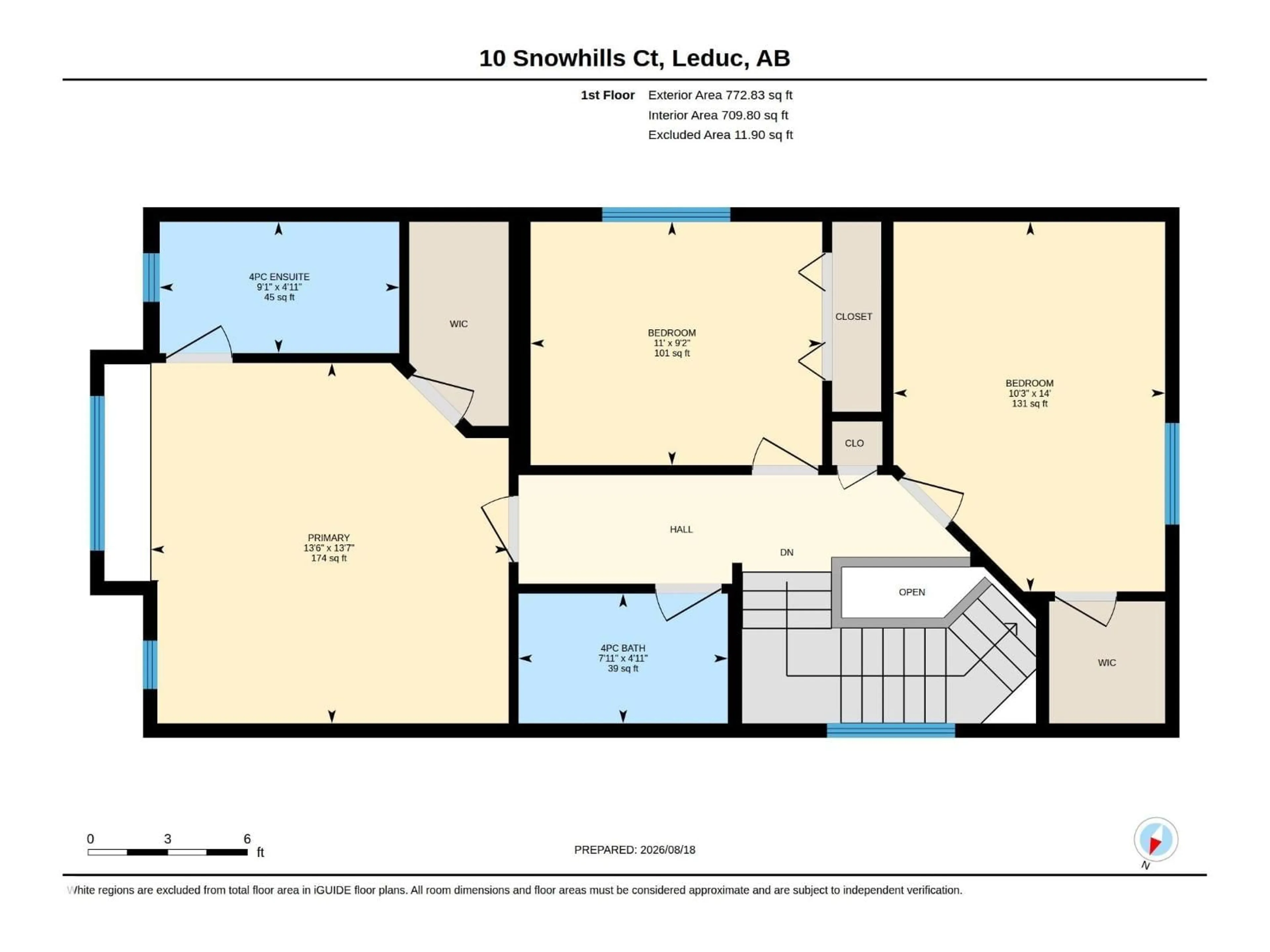 Floor plan for 10 SNOW HILLS COURT, Leduc Alberta T9E0H6