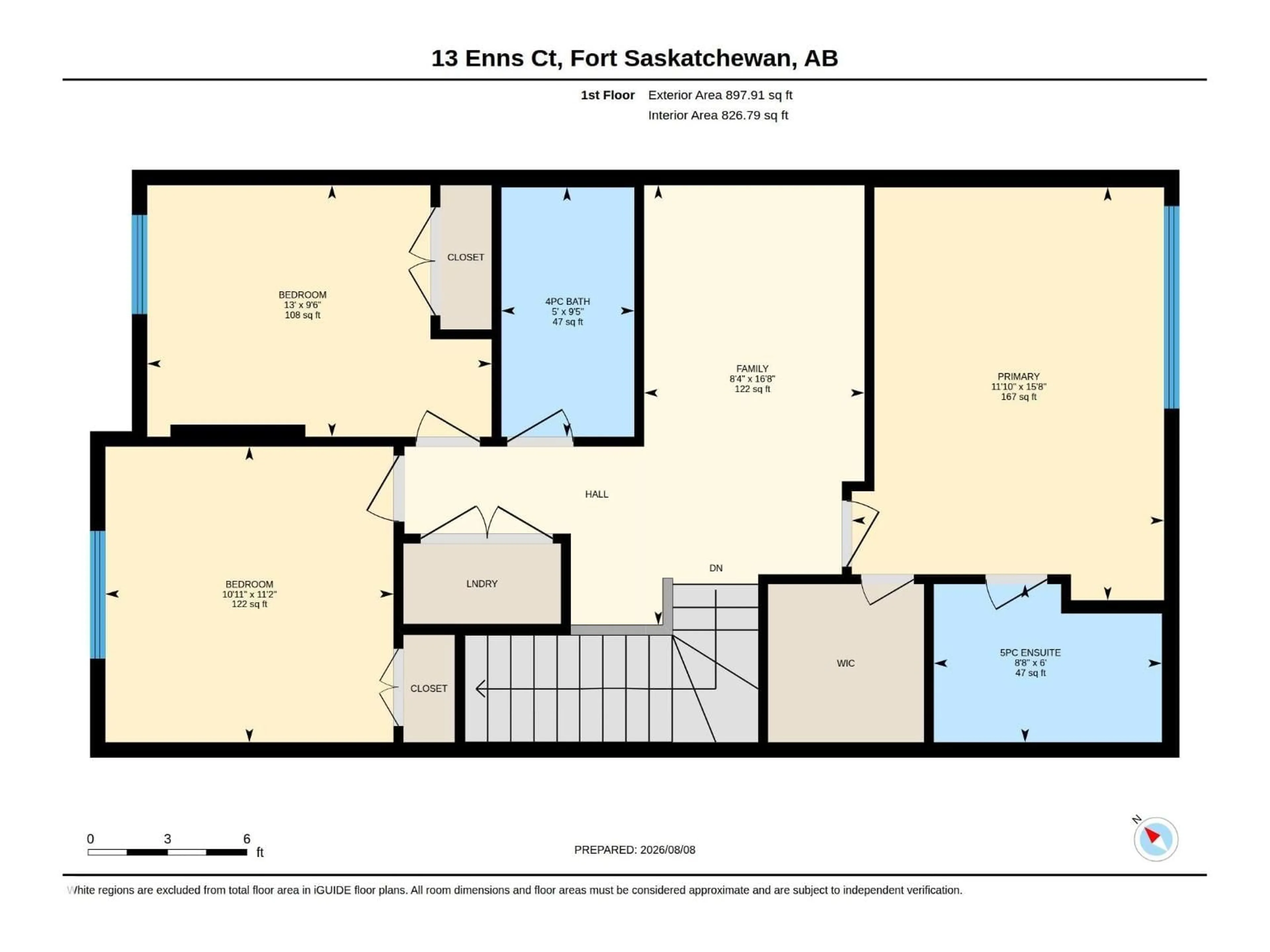 Floor plan for 13 ENNS CT, Fort Saskatchewan Alberta T8L0Z4