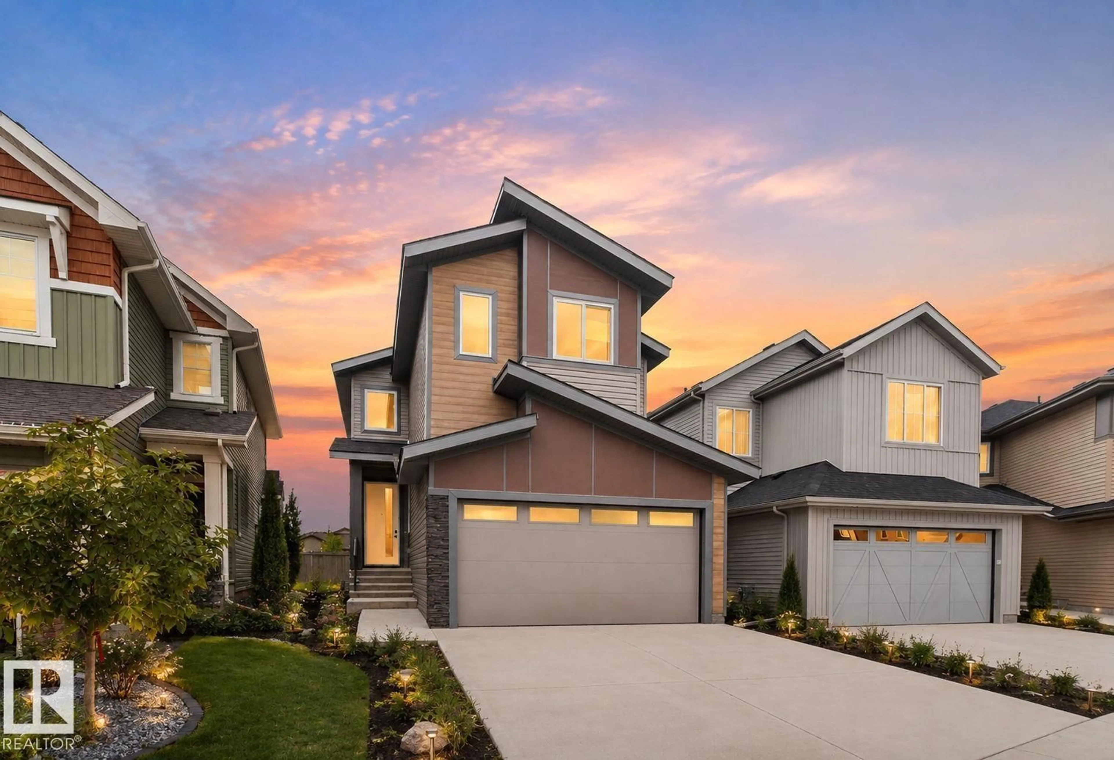 Home with vinyl exterior material, street for 49 ELLIOTT WD, Fort Saskatchewan Alberta T8L0Z4