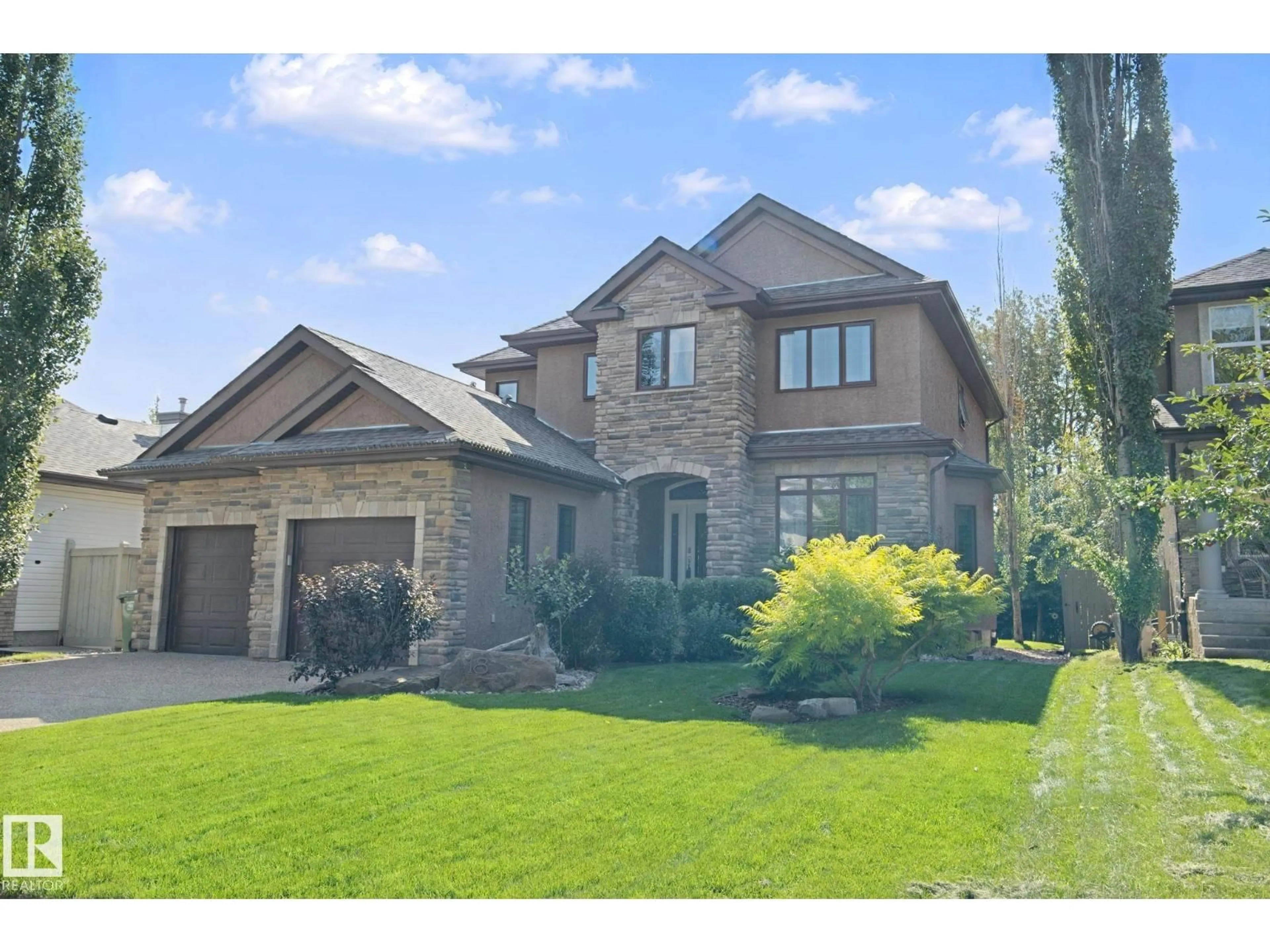 Home with brick exterior material, street for 18 EMBASSY PL, St. Albert Alberta T8N7B7