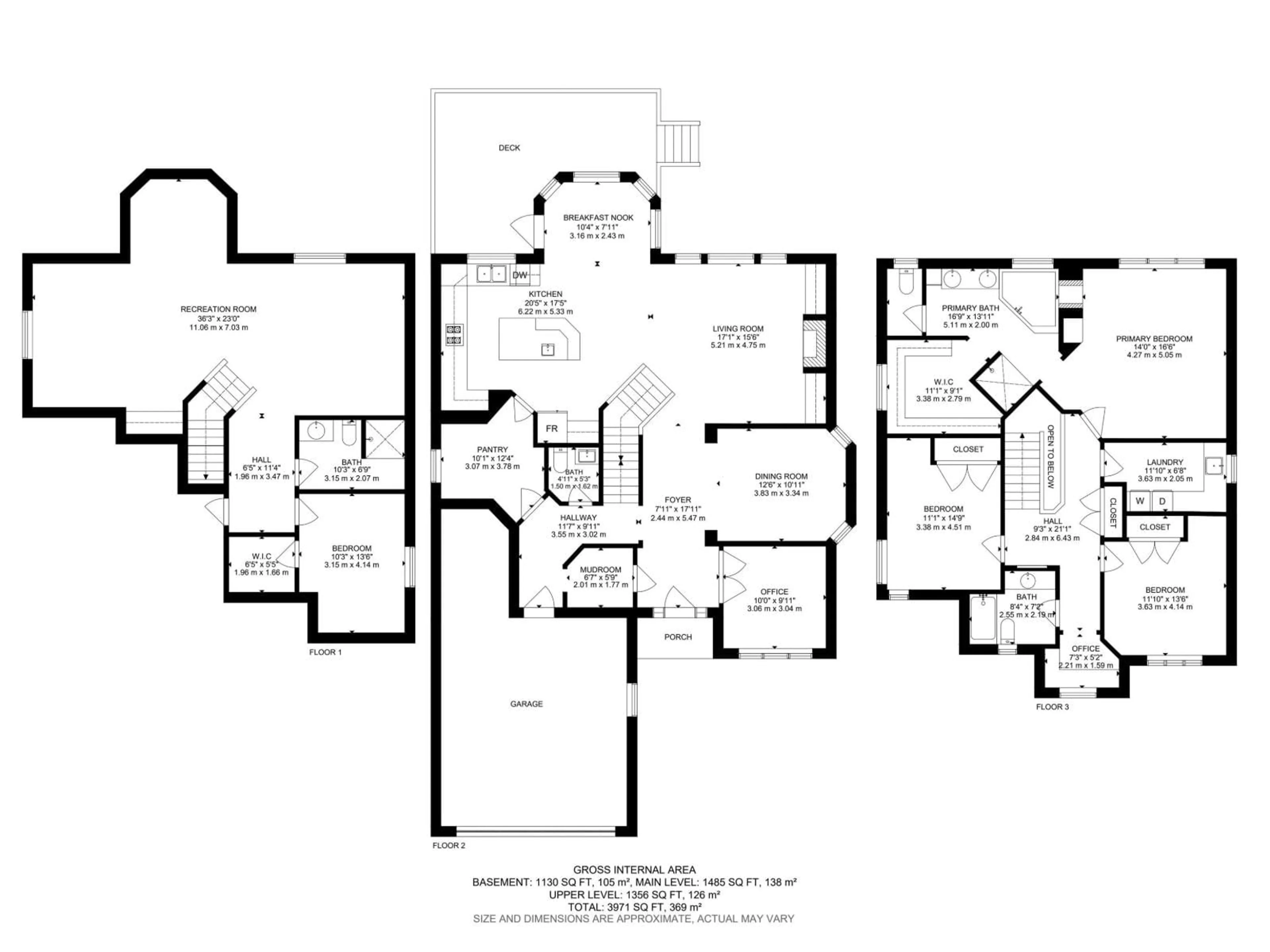Floor plan for 18 EMBASSY PL, St. Albert Alberta T8N7B7